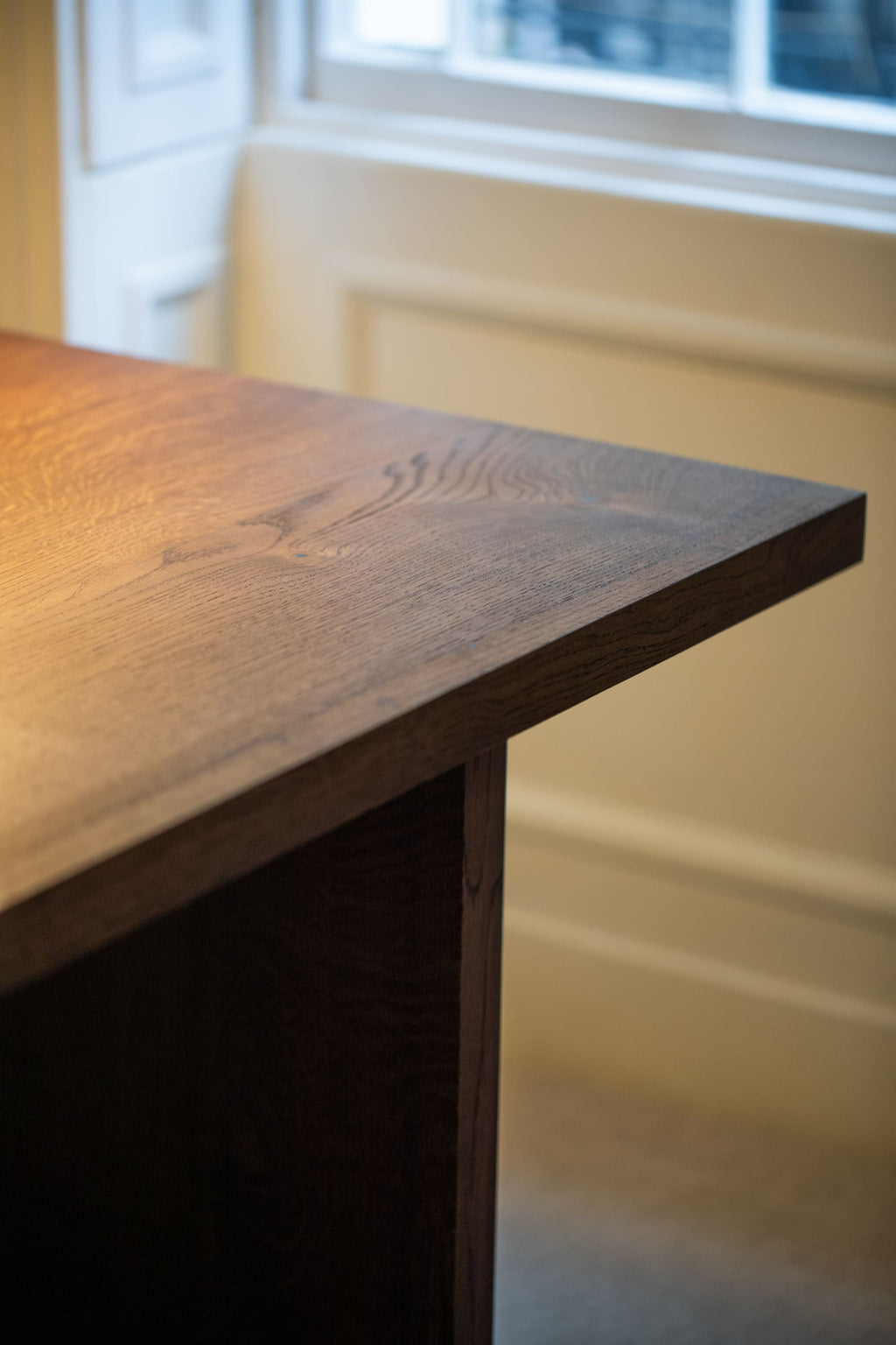 Table de bureau extensible en chêne massif