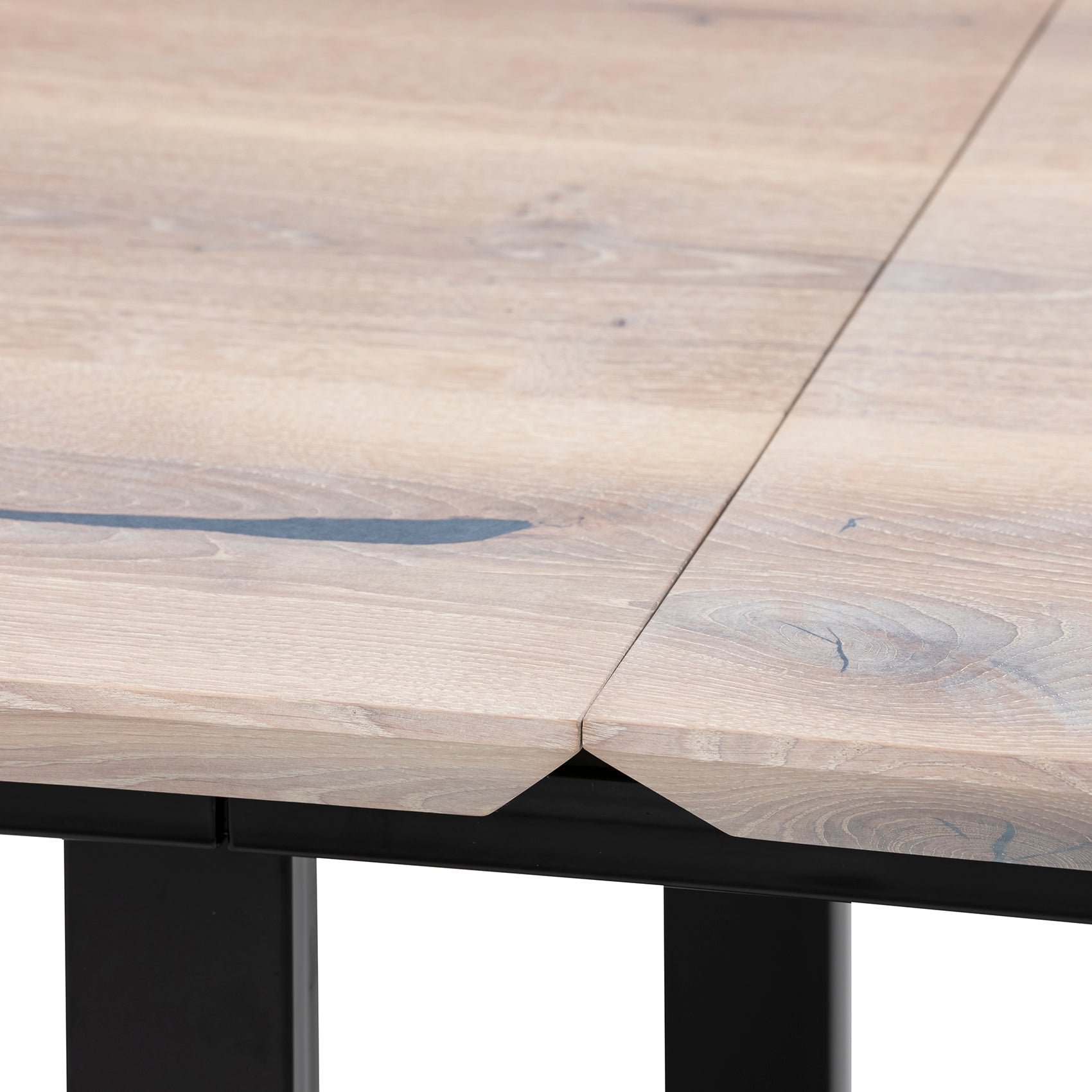 Table de salle à manger extensible en chêne coton – Fabriquée à la main en bois massif – La table de salle à manger extensible en chêne coton est un ajout magnifique à toute maison – Son