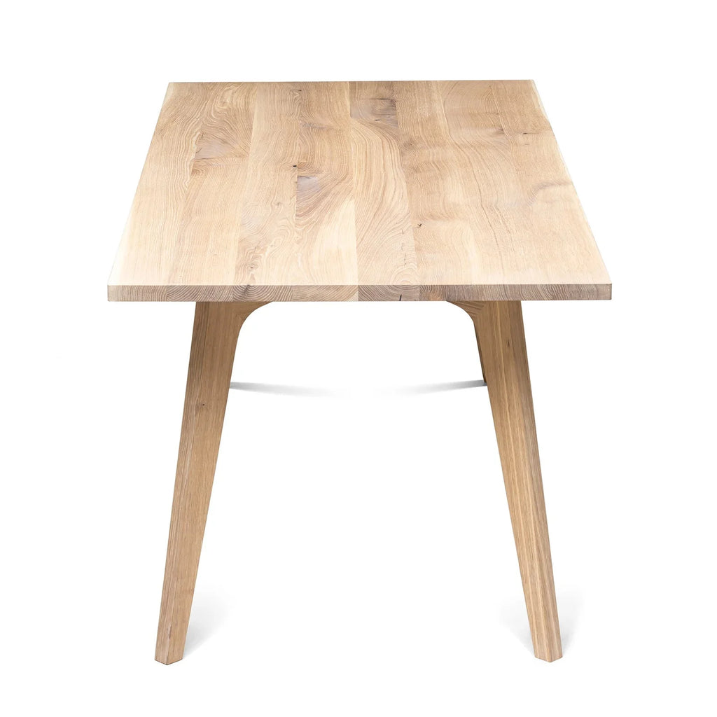 Table à manger extensible en chêne coton – Fabriquée à la main en bois massif – cette exquise table de salle à manger extensible en chêne massif de la collection est une