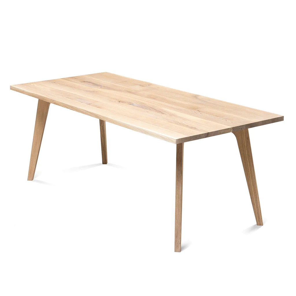 Table à manger extensible en chêne coton – Fabriquée à la main en bois massif – cette exquise table de salle à manger extensible en chêne massif de la collection est une