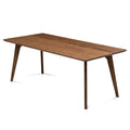 Table à manger extensible en chêne couleur chocolat – Fabriquée à la main à partir de bois massif – cette exquise table extensible en chêne foncé de la collection est une magnifique