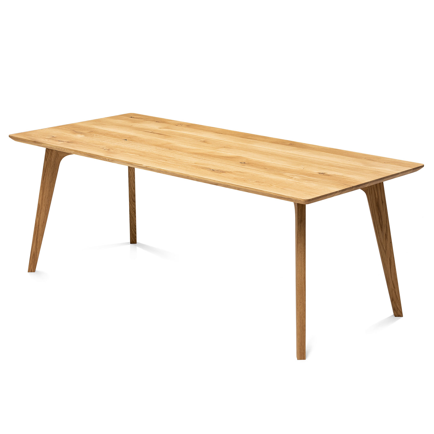 Table à manger en chêne - Fabriquée à la main à partir de bois massif - cette exquise table à manger extensible en chêne massif de la collection est une magnifique