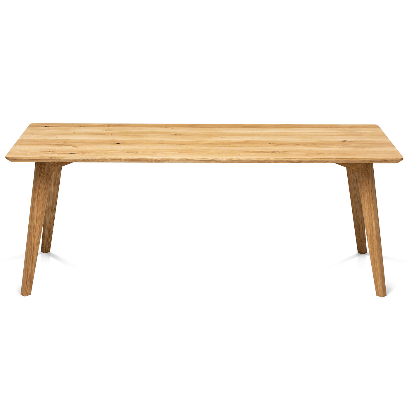 Table à manger en chêne - Fabriquée à la main à partir de bois massif - cette exquise table à manger extensible en chêne massif de la collection est une magnifique