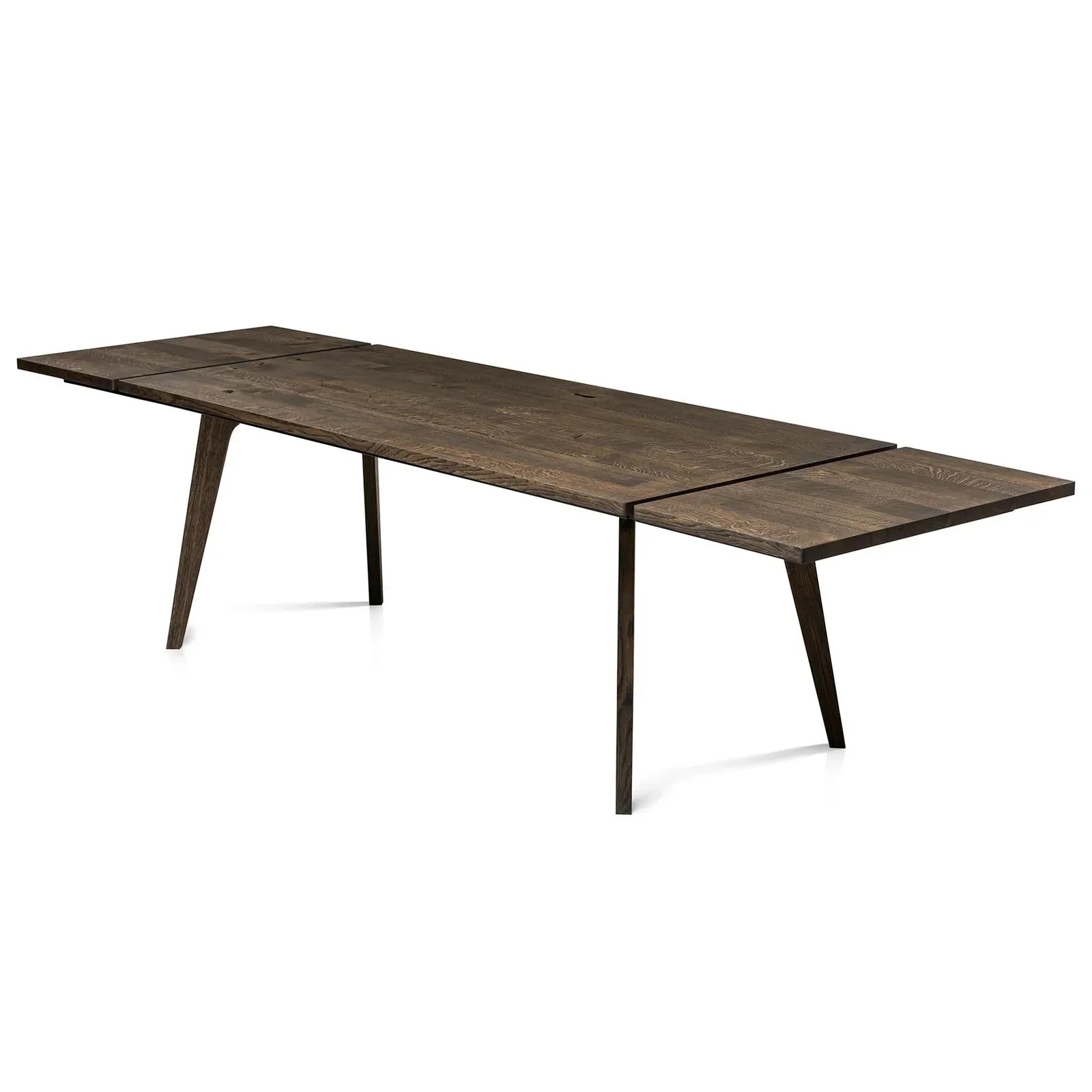 Table à manger extensible en chêne couleur charbon - Fabriquée à la main à partir de bois massif - cette magnifique table à manger extensible en chêne de la collection est un superbe