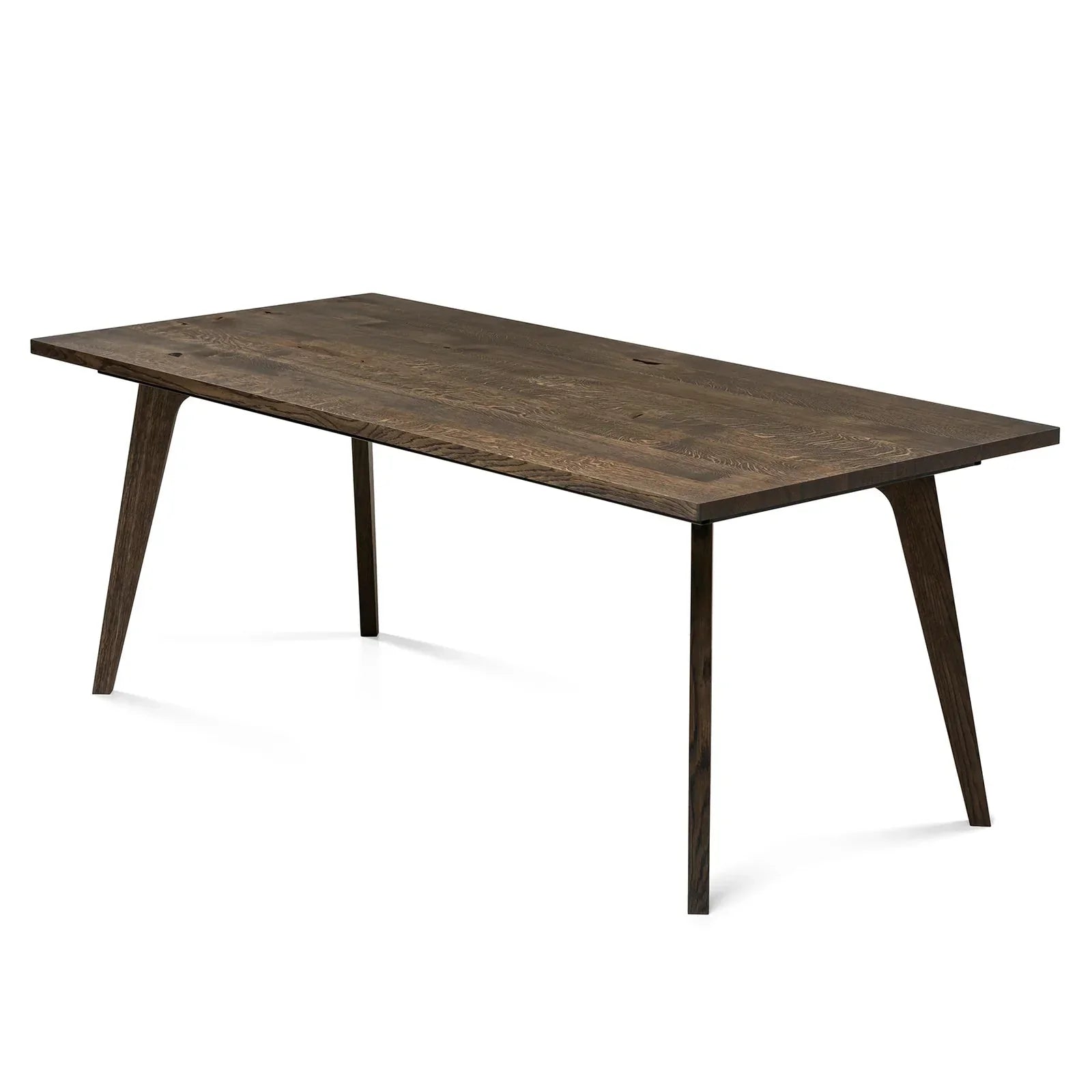 Table à manger extensible en chêne couleur charbon - Fabriquée à la main à partir de bois massif - cette magnifique table à manger extensible en chêne de la collection est un superbe