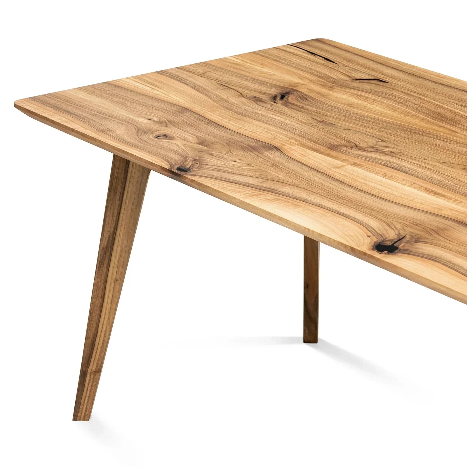 Table à manger extensible en noyer - Fabriquée en bois massif, notre table à manger extensible en noyer est un ajout magnifique à tout intérieur - Son plateau extensible