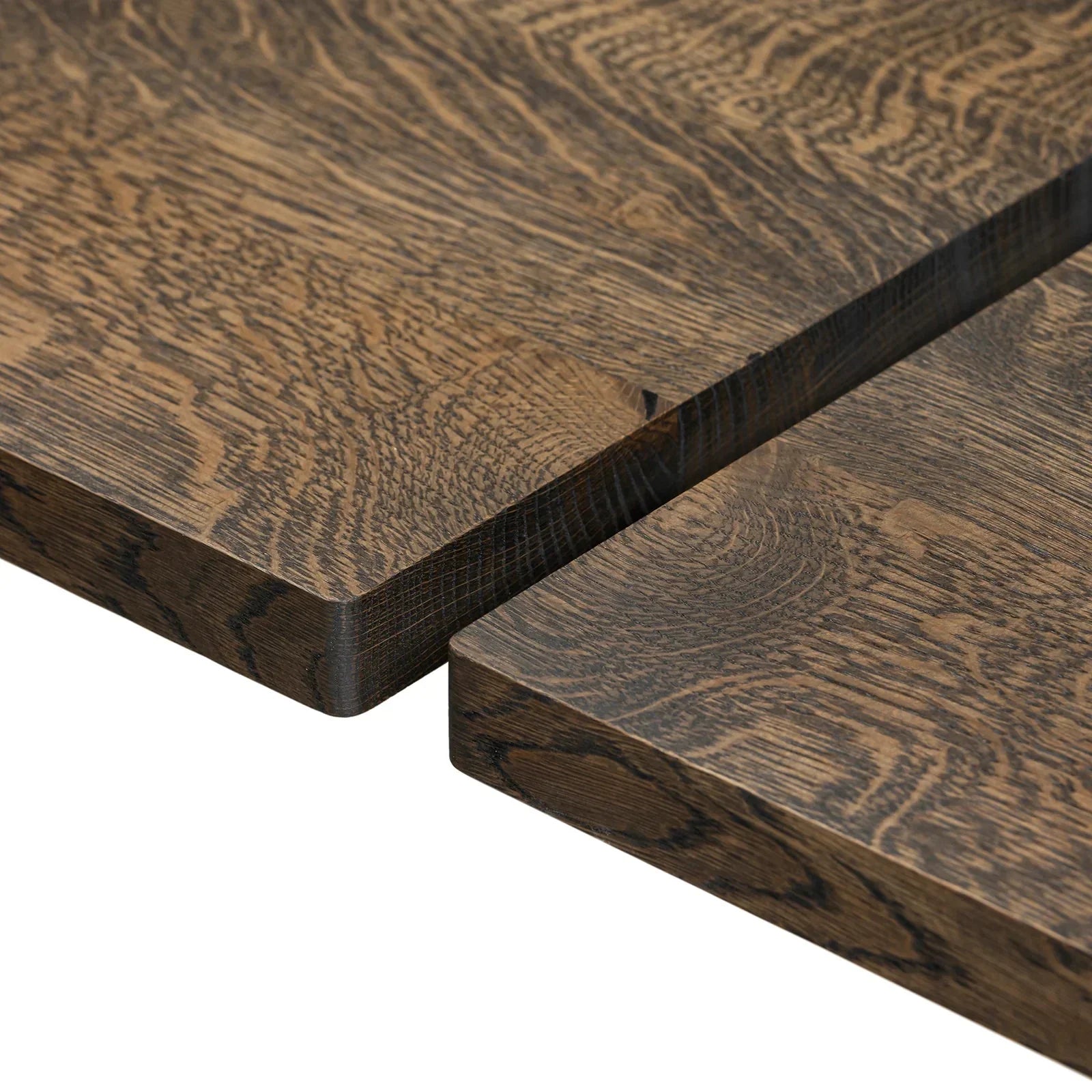 Table à manger extensible en chêne couleur charbon - Fabriquée à la main à partir de bois massif - cette magnifique table à manger extensible en chêne de la collection est un superbe