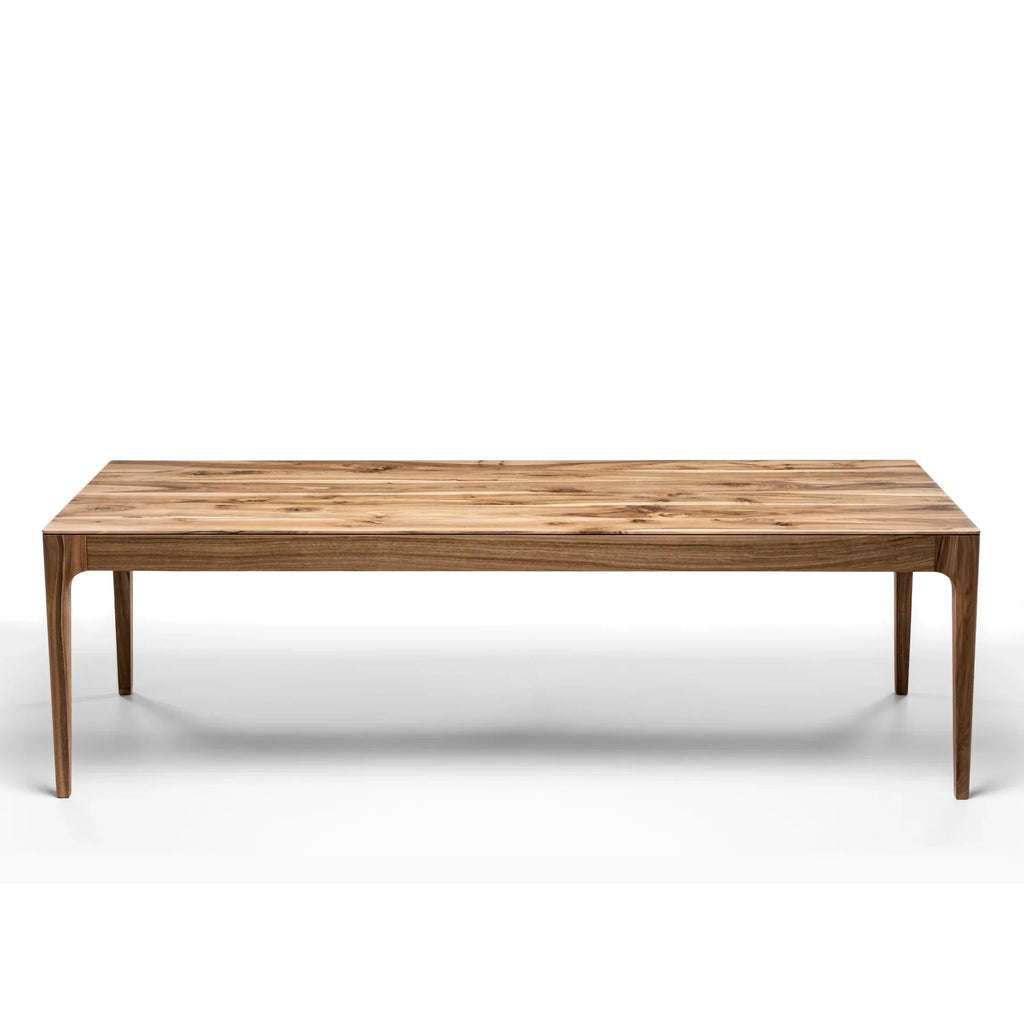 Table à manger extensible en noyer – Fabriquée à la main en bois massif, cette exquise table extensible en noyer est un ajout magnifique à tout intérieur – Son