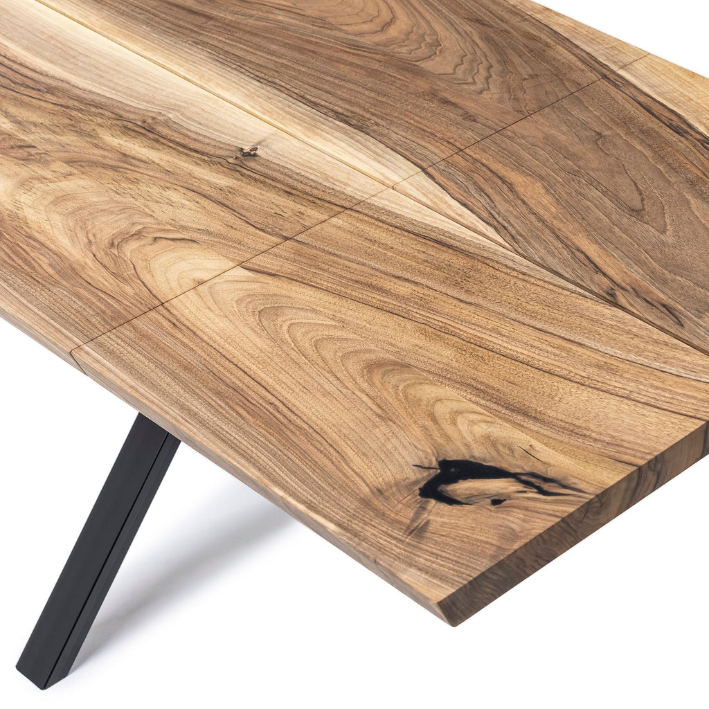 Table à manger extensible en noyer – Table à manger extensible de luxe faite à la main, best-seller – Fabriquée en bois massif certifié FSC – L'élégance naturelle à