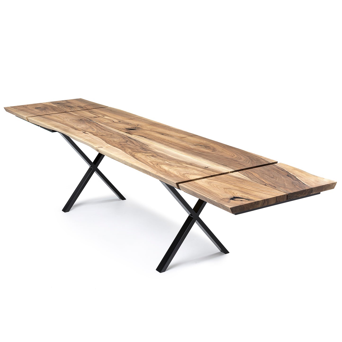 Table à manger extensible en noyer – Table à manger extensible de luxe faite à la main, best-seller – Fabriquée en bois massif certifié FSC – L'élégance naturelle à