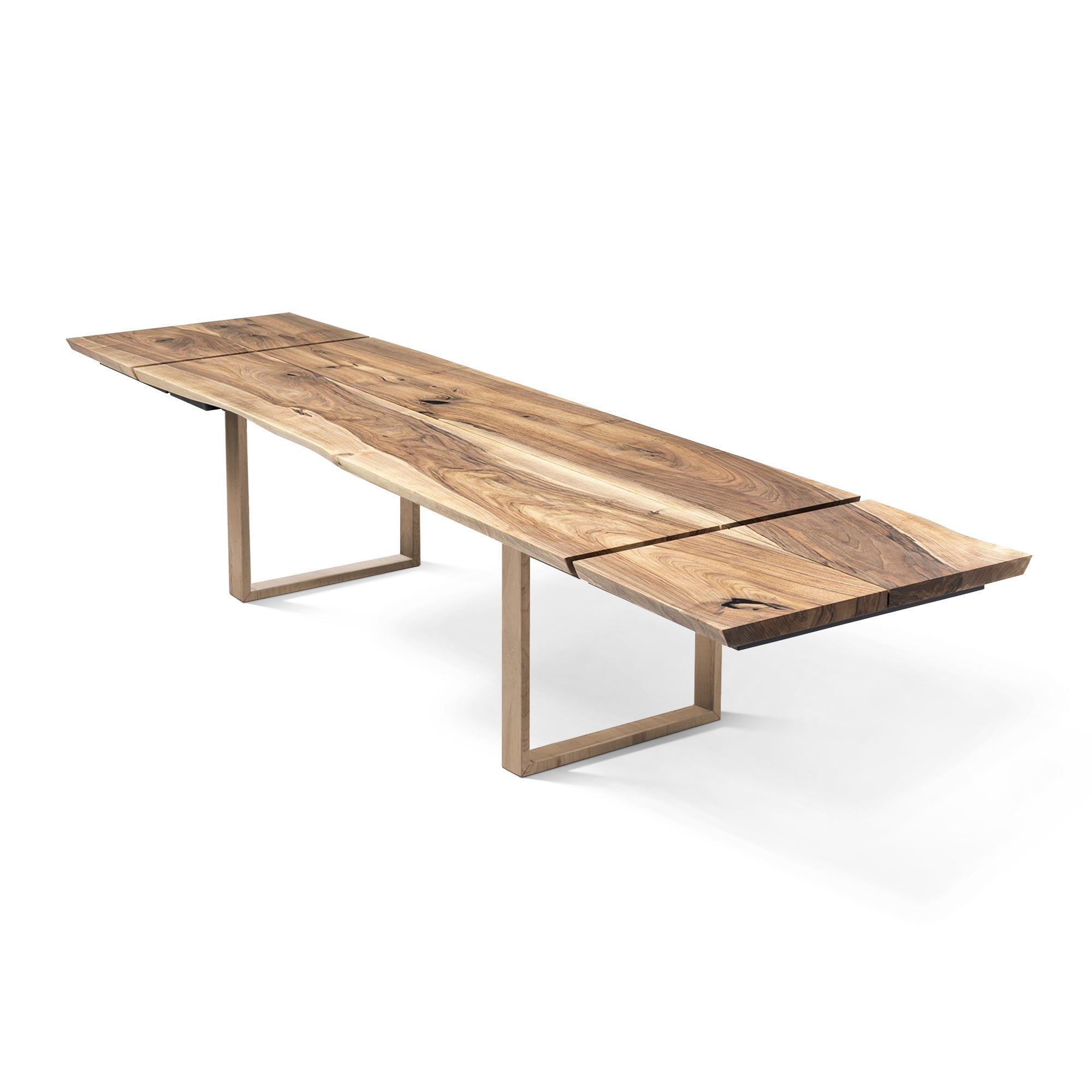 Table à manger extensible en noyer – Table à manger extensible de luxe faite à la main, best-seller – Fabriquée en bois massif certifié FSC – L'élégance naturelle à