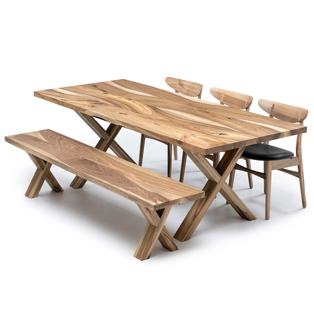 Table à manger extensible en noyer – Table à manger extensible de luxe faite à la main, best-seller – Fabriquée en bois massif certifié FSC – L'élégance naturelle à