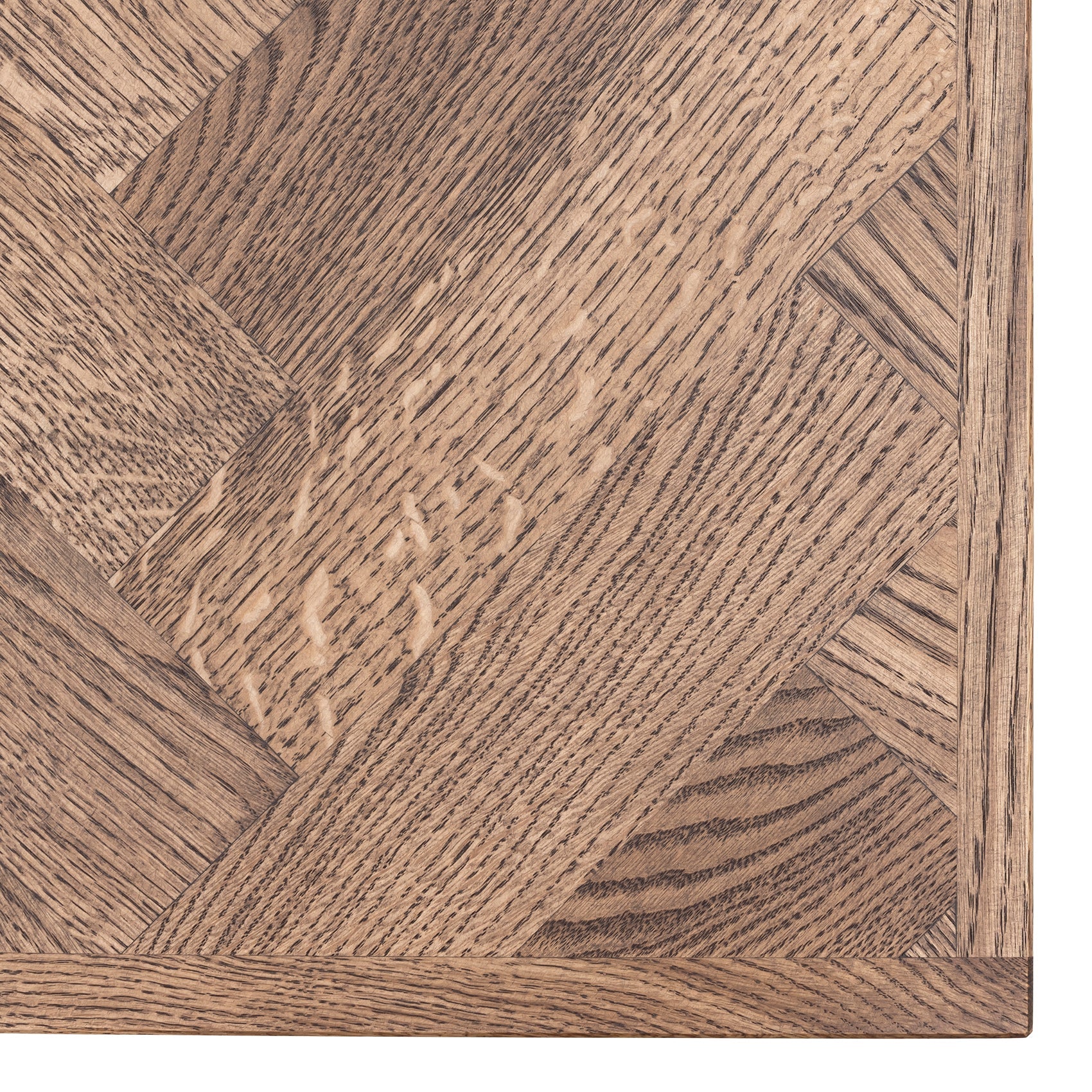 Table basse à chevrons en chêne chocolat - Dimensions sur la photo : H45 x L60 x P80cm Table basse en bois naturel chêne La hauteur standard de toutes les tables est