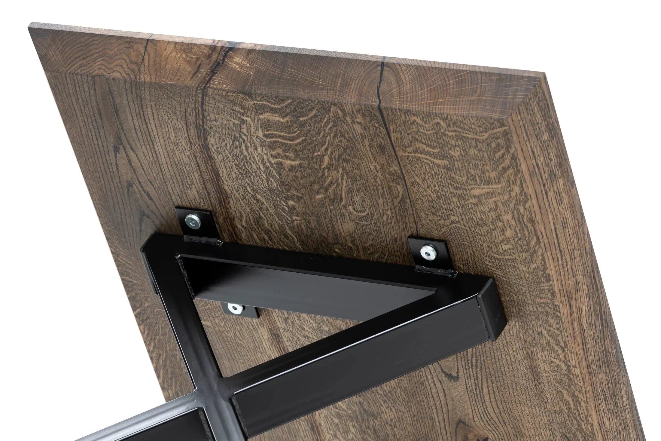Table basse en chêne couleur chocolat – Dimensions sur la photo : H45 x L60cm x P80 / H17 - 7 x L23 - 6 x P31 - 5" Table basse en bois de chêne massif Toutes les tables