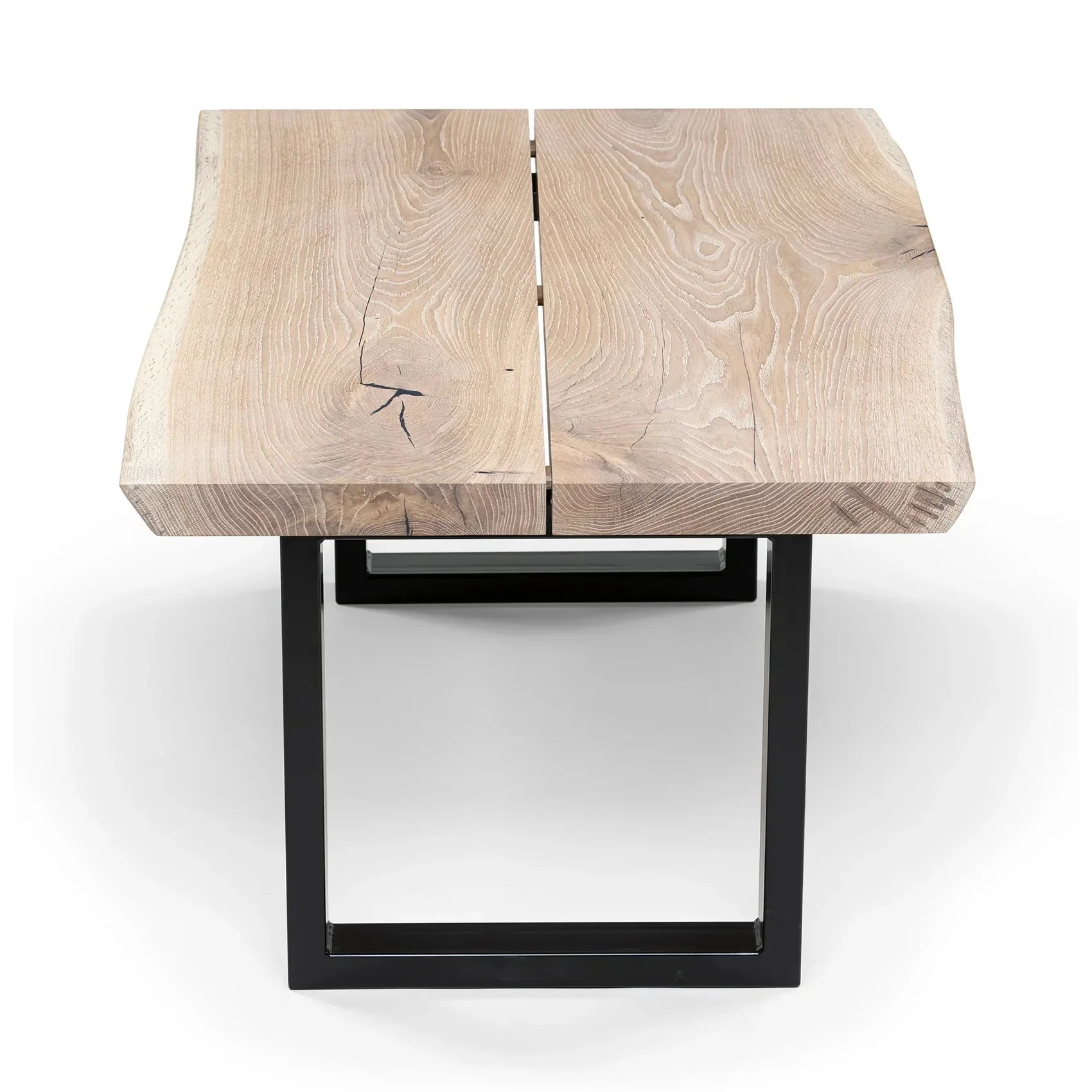 Table basse Cotton Oak - Dimensions sur la photo : H45 x L60cm x P80 / H17 - 7 x L23 - 6 x P31 - 5" Table basse moderne en bois de chêne massif Toutes les tables