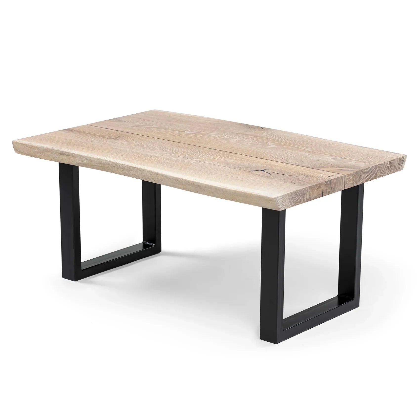 Table basse Cotton Oak - Dimensions sur la photo : H45 x L60cm x P80 / H17 - 7 x L23 - 6 x P31 - 5" Table basse moderne en bois de chêne massif Toutes les tables