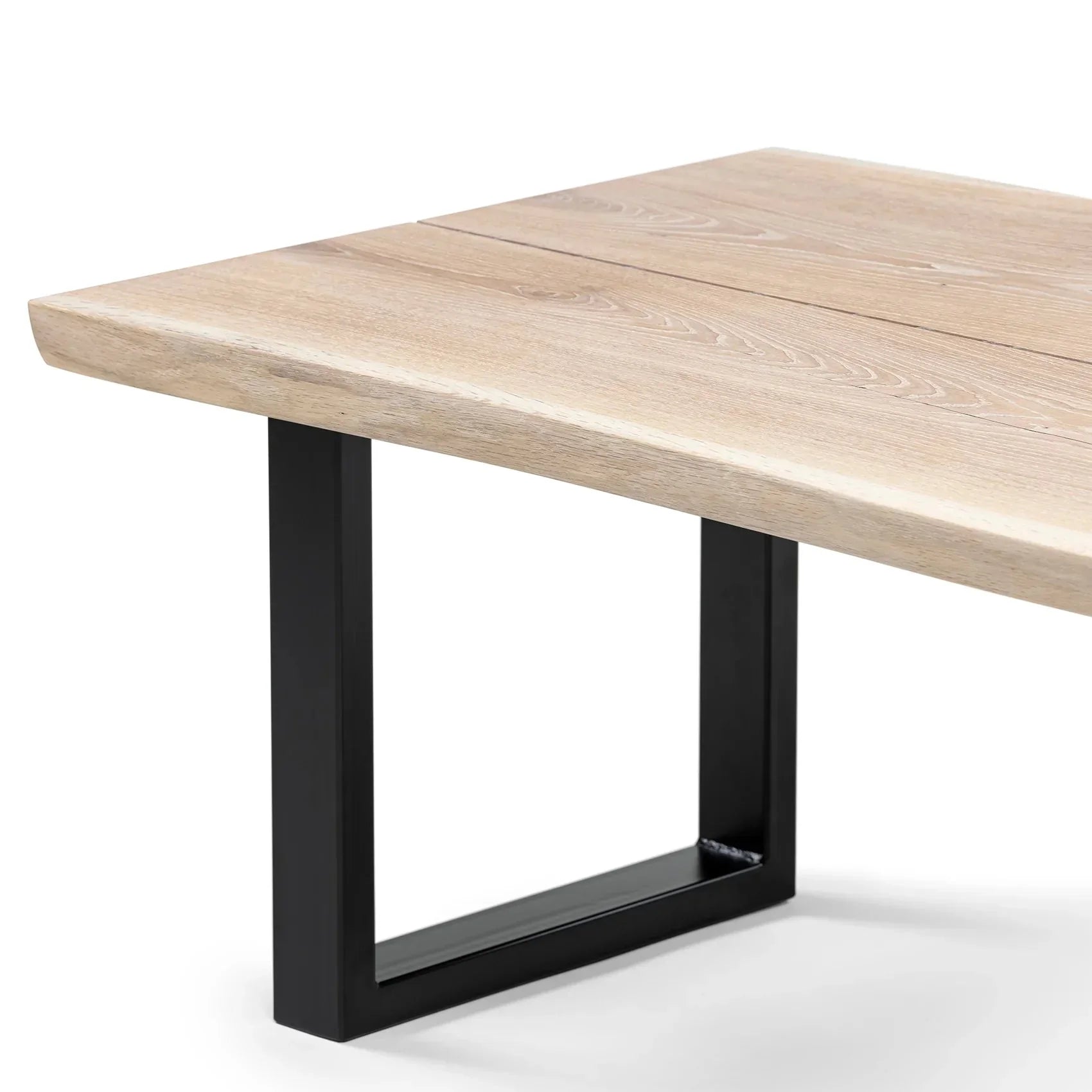 Table basse Cotton Oak - Dimensions sur la photo : H45 x L60cm x P80 / H17 - 7 x L23 - 6 x P31 - 5" Table basse moderne en bois de chêne massif Toutes les tables