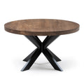 Table basse ronde en chêne chocolat - Dimensions sur la photo : H45 x L60cm Table basse ronde en chêne massif La hauteur standard de toutes les tables est de 45cm