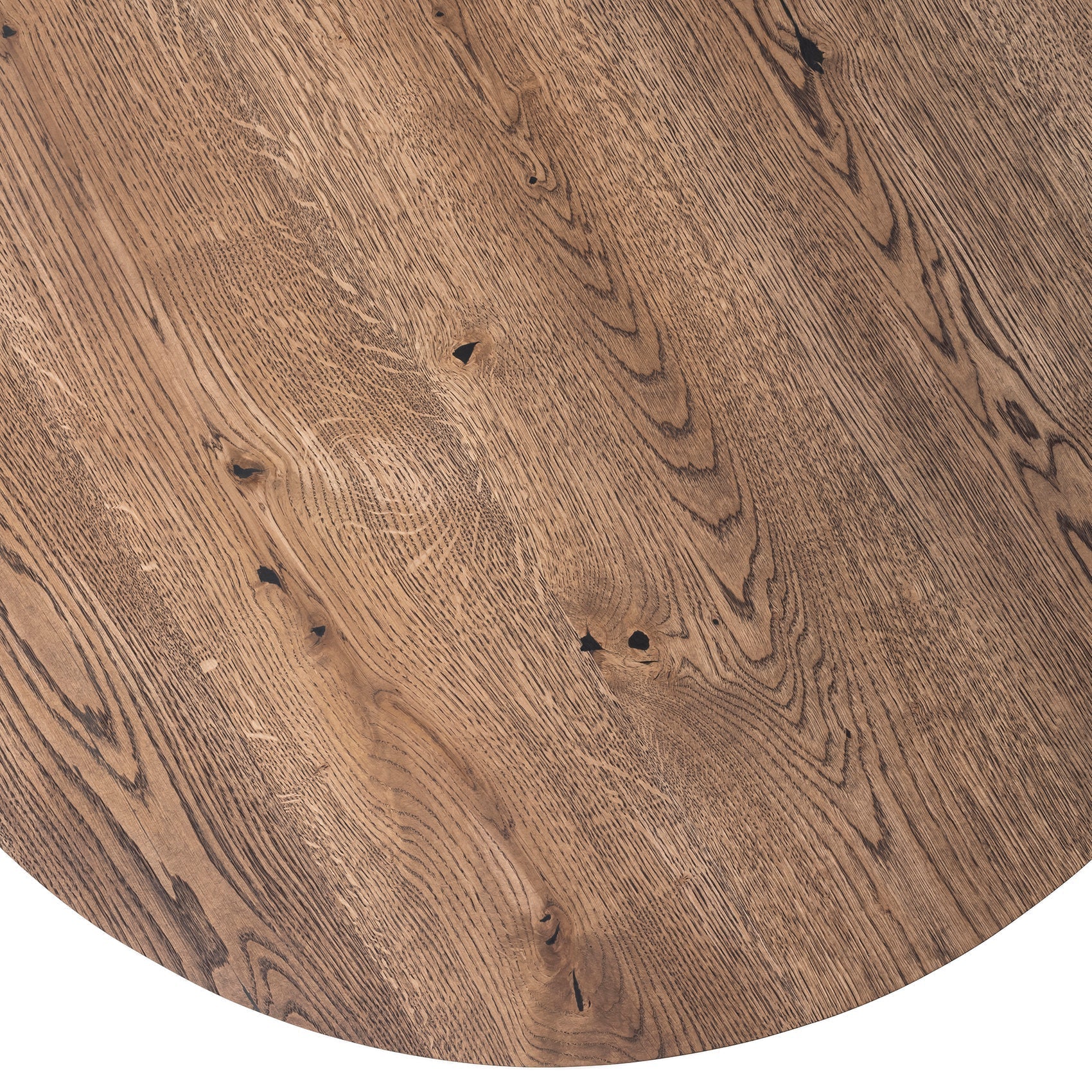 Table basse ronde en chêne chocolat - Dimensions sur la photo : H45 x L60cm Table basse ronde en chêne massif La hauteur standard de toutes les tables est de 45cm
