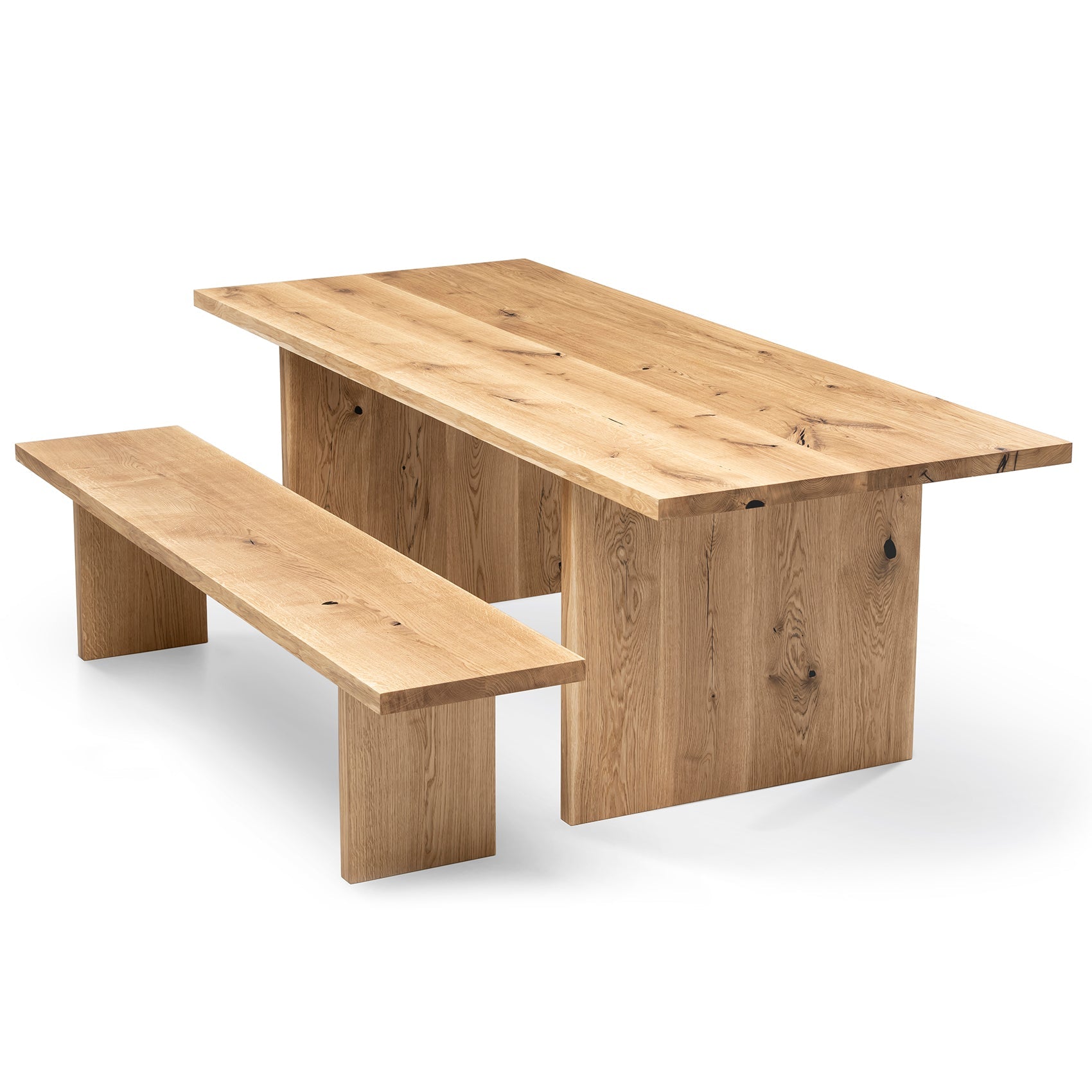 Table de bureau extensible en chêne massif
