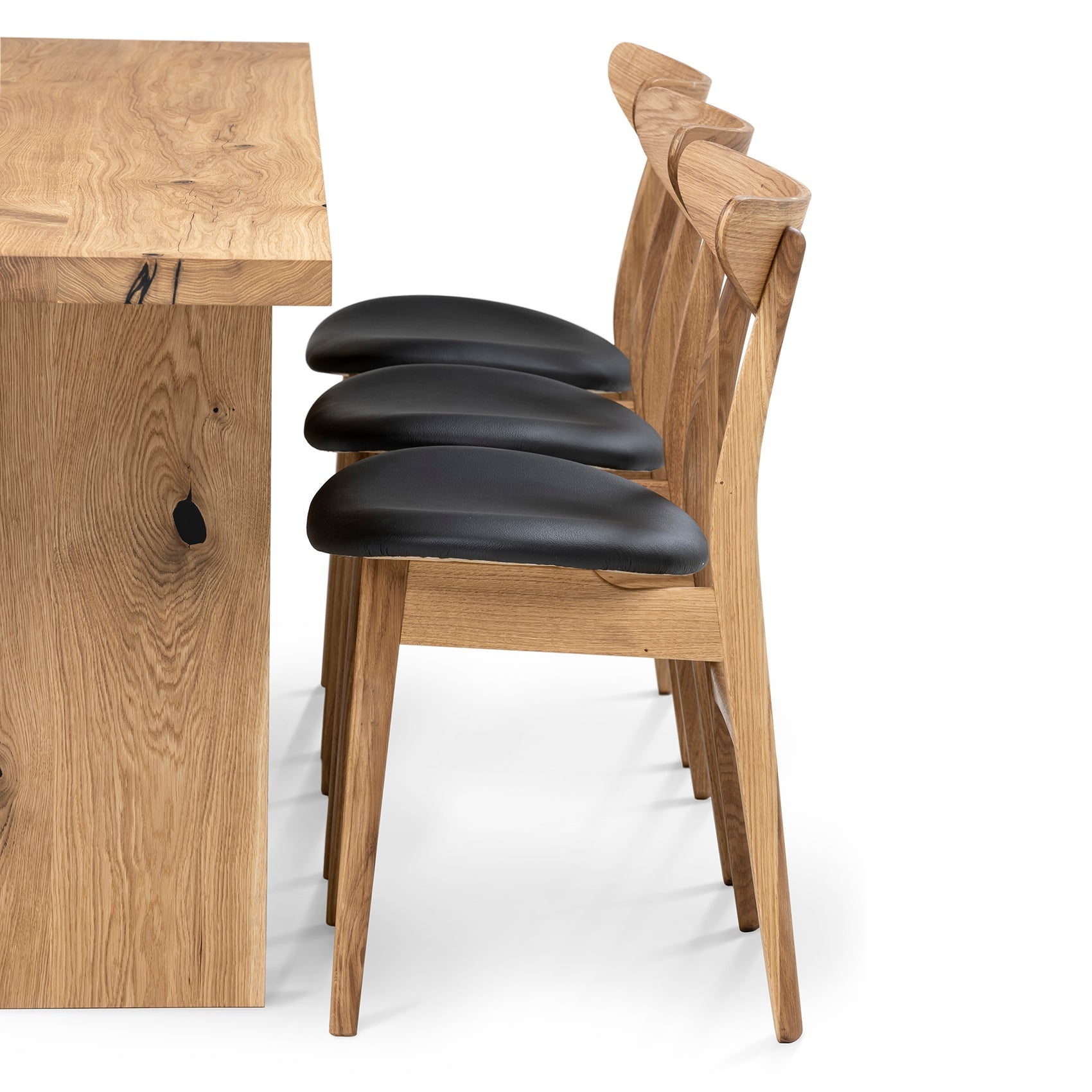 Table de bureau extensible en chêne massif