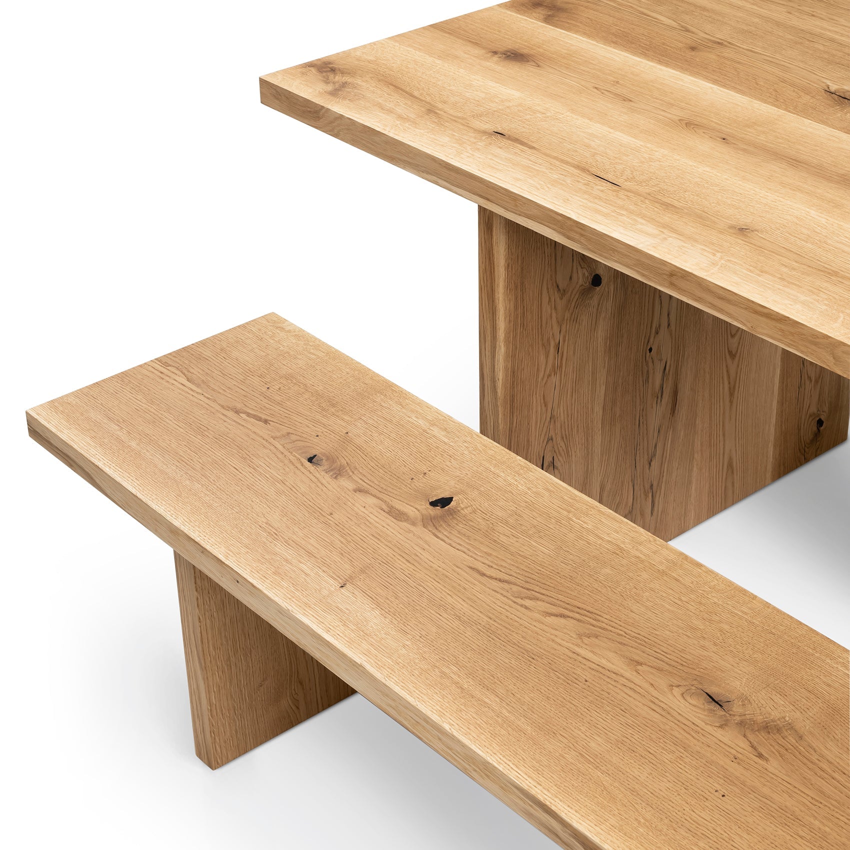 Table de bureau extensible en chêne massif