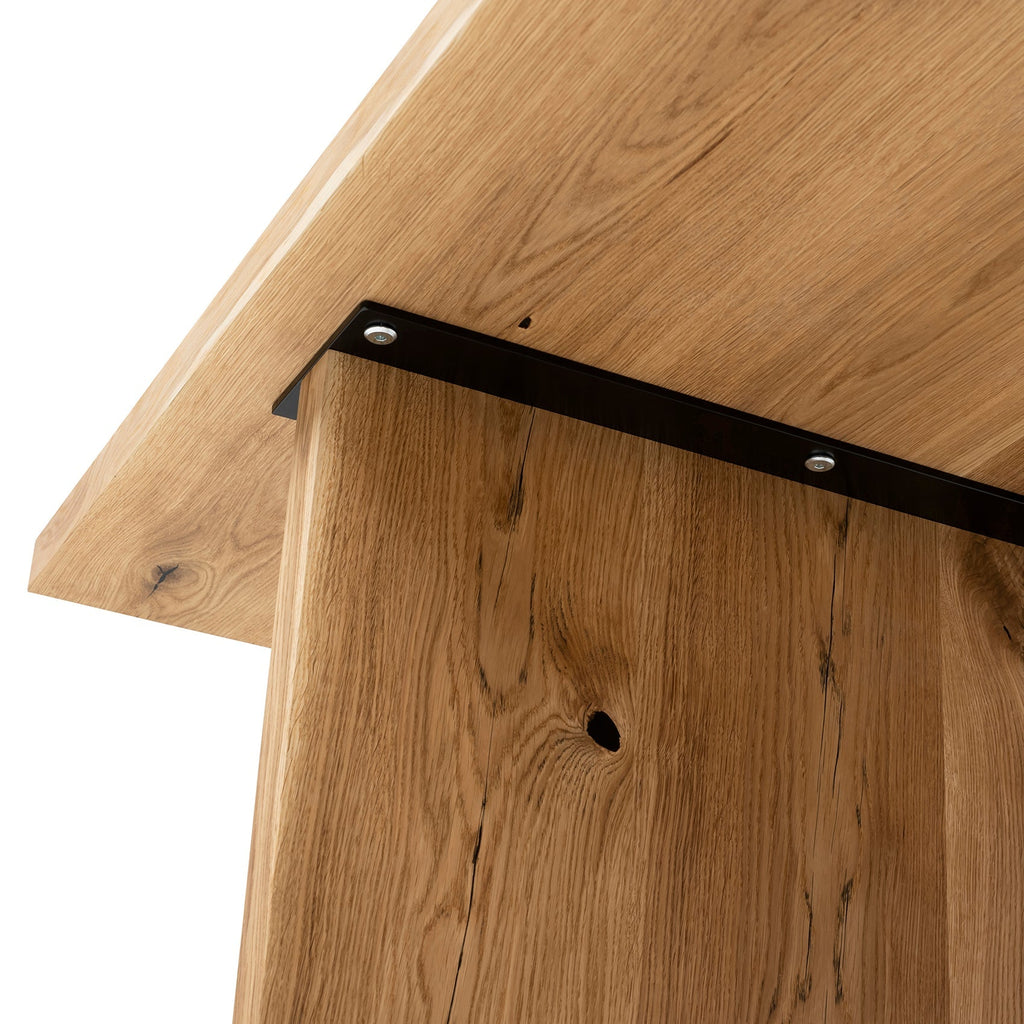 Table de bureau extensible en chêne massif