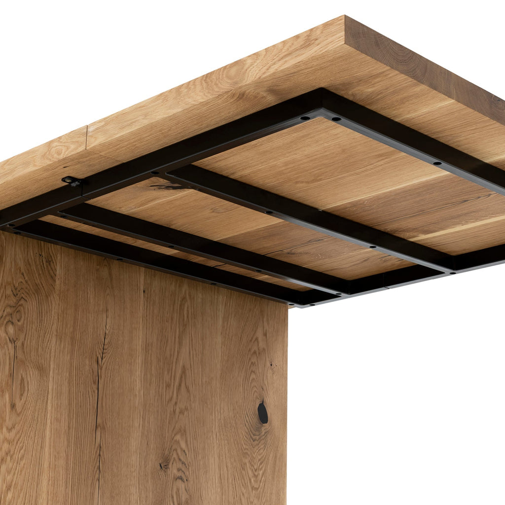 Table de bureau extensible en chêne massif