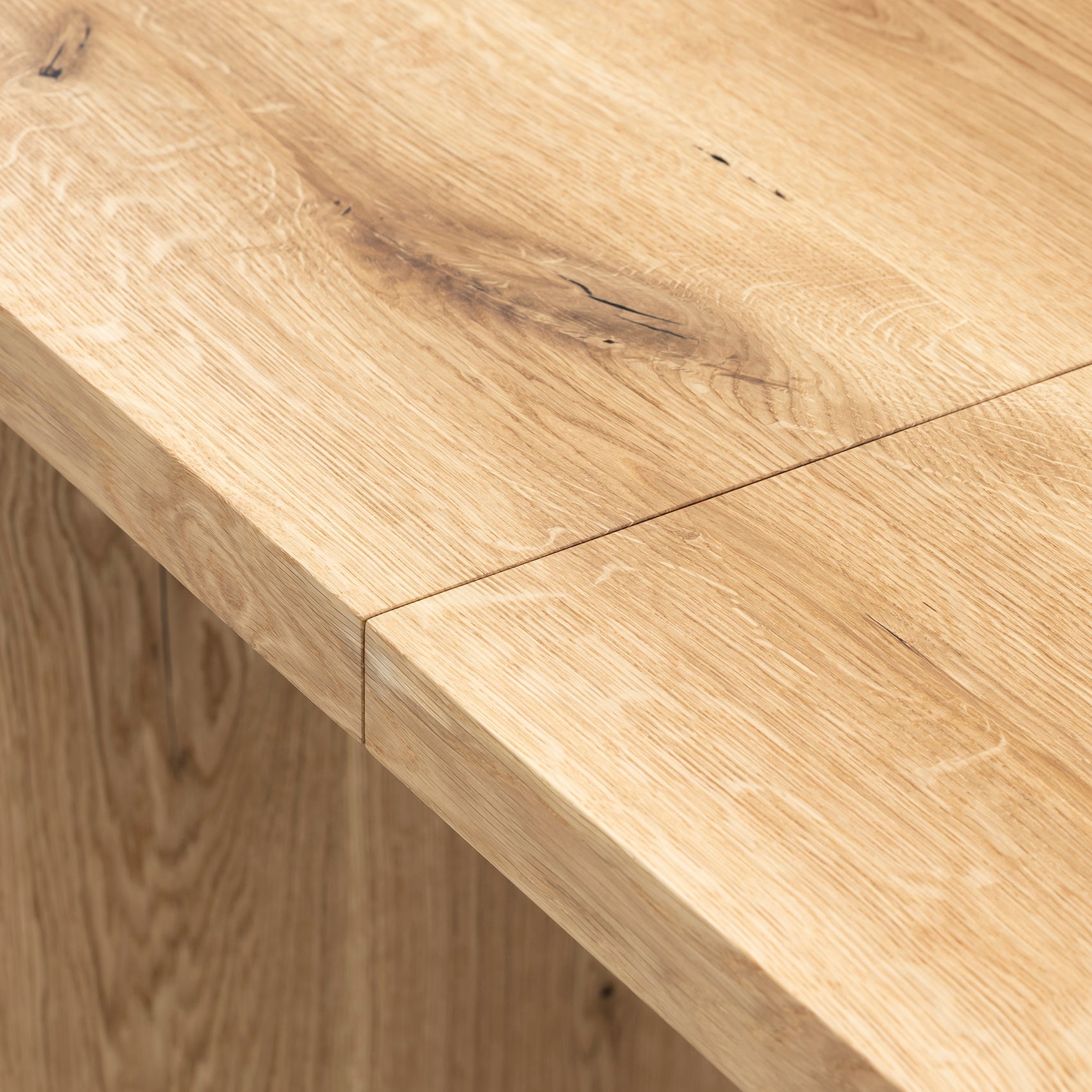 Table de bureau extensible en chêne massif