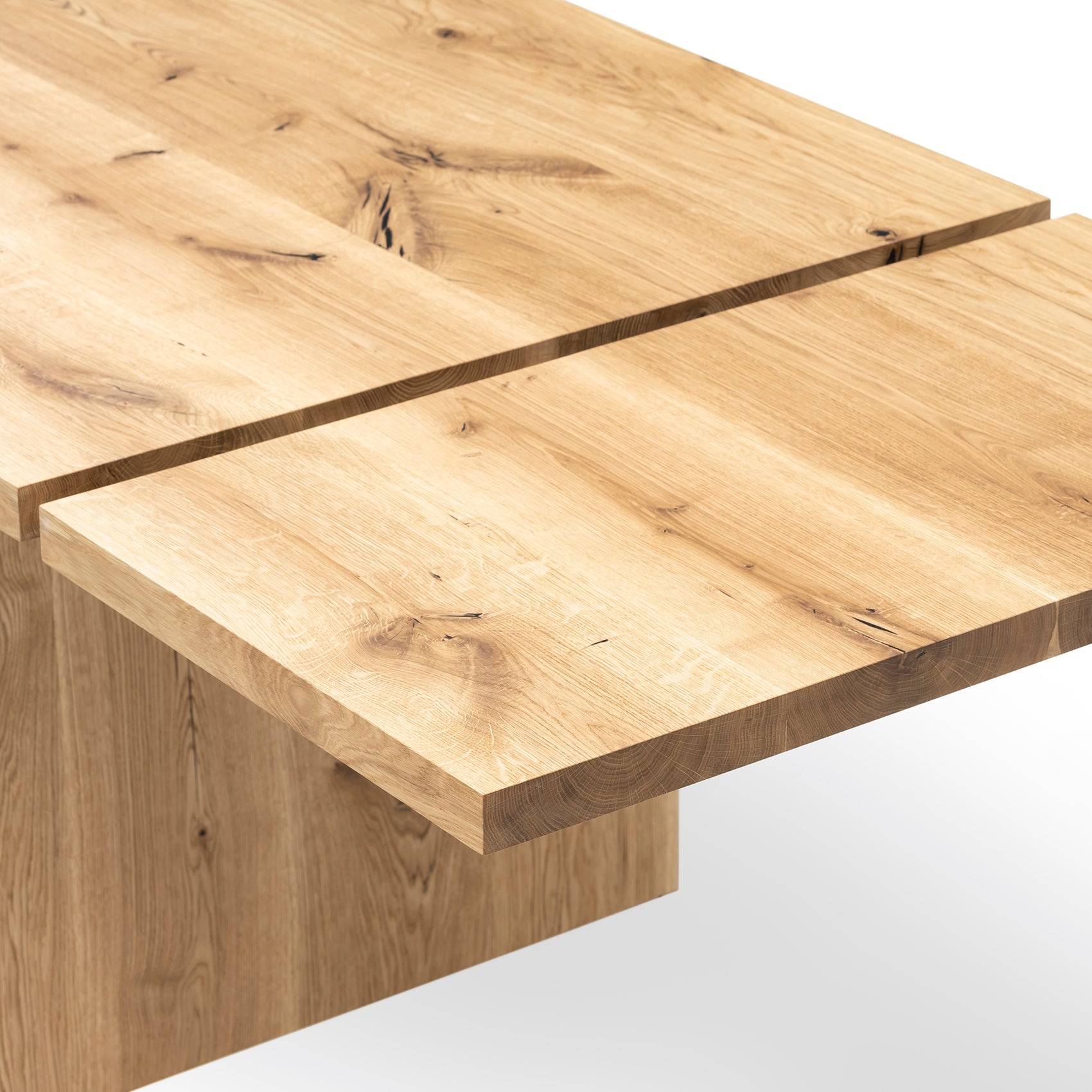 Table de bureau extensible en chêne massif