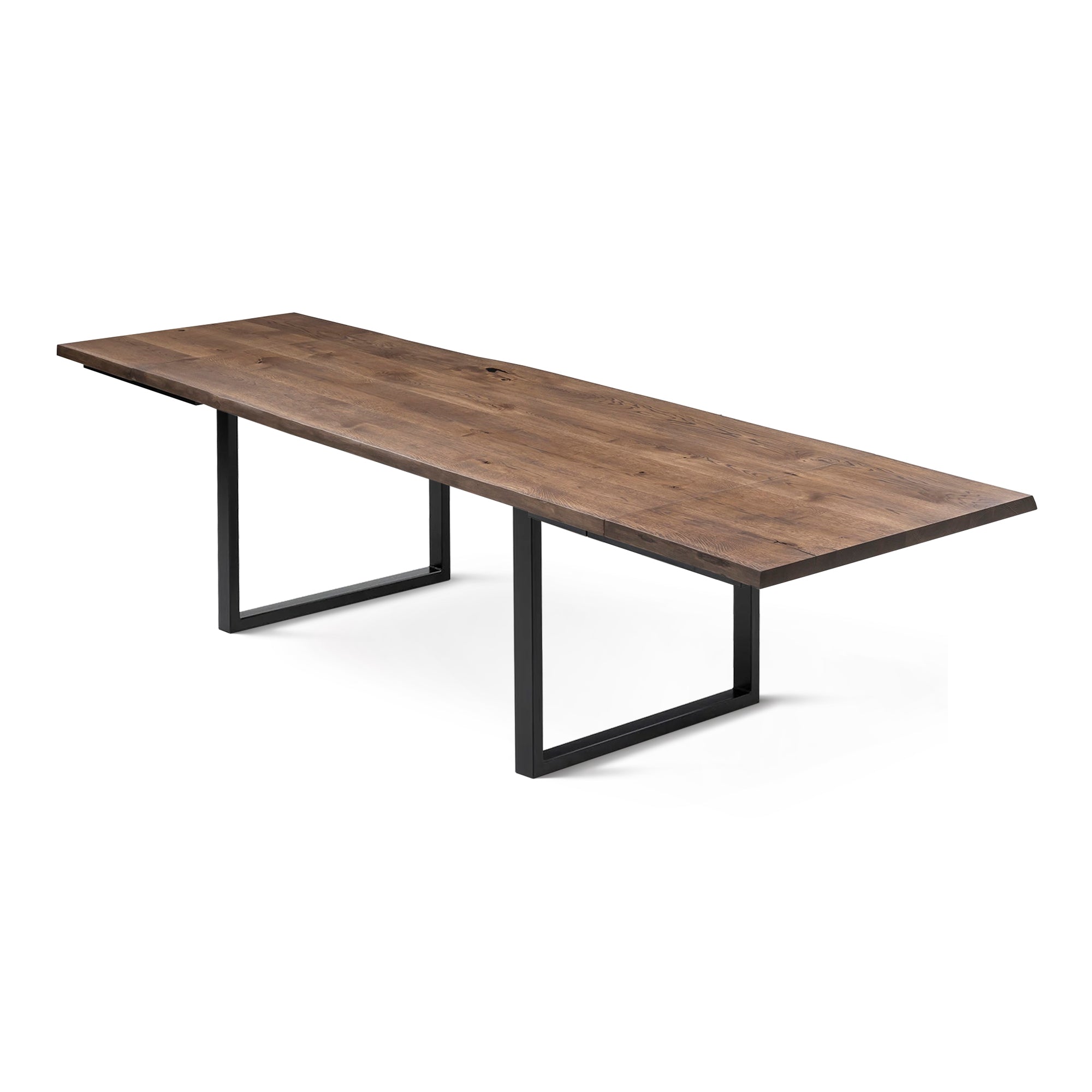Table de salle à manger en chêne couleur chocolat - Fabriquée à la main à partir de bois massif - cette magnifique table de salle à manger extensible en chêne foncé est un ajout superbe à