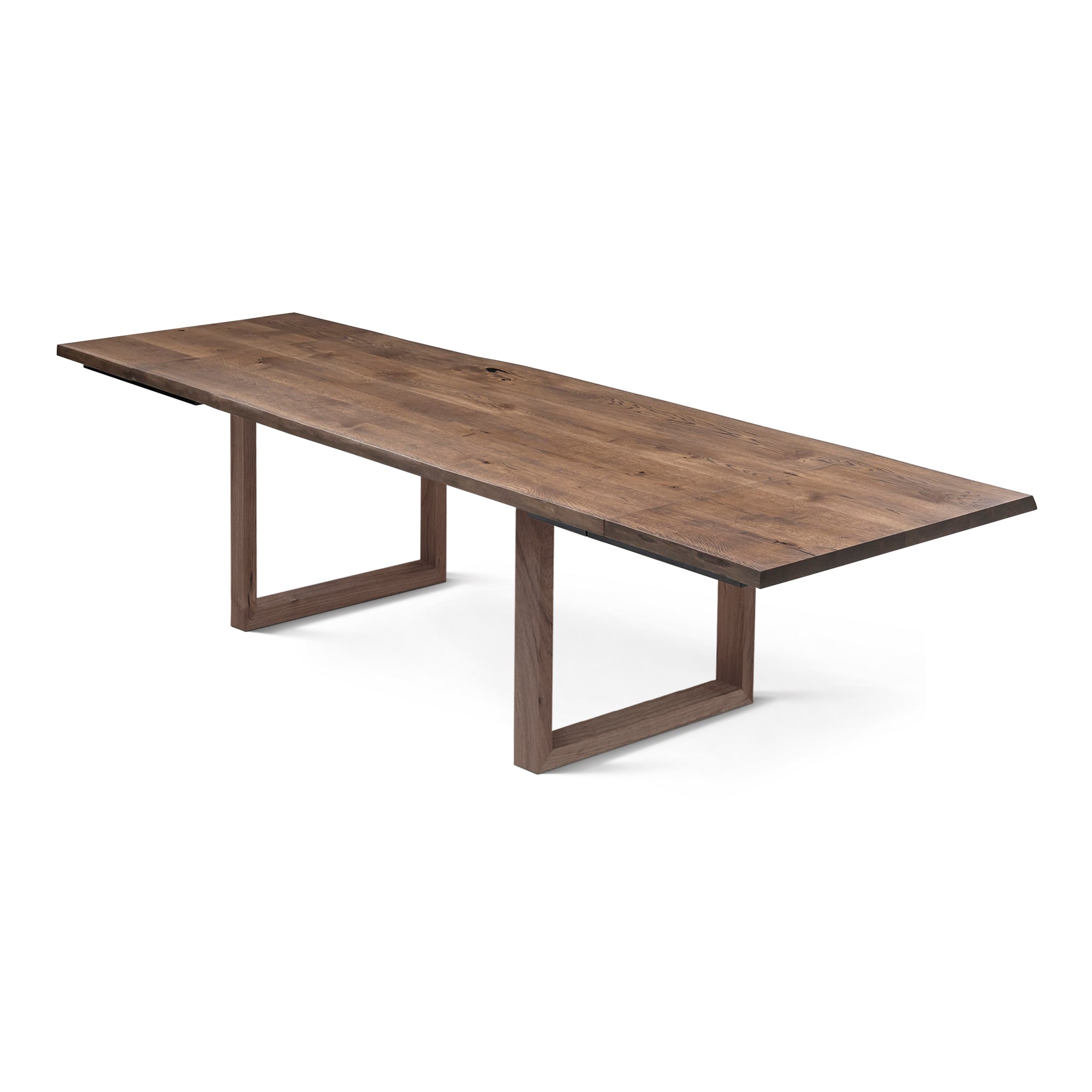 Table de salle à manger en chêne couleur chocolat - Fabriquée à la main à partir de bois massif - cette magnifique table de salle à manger extensible en chêne foncé est un ajout superbe à