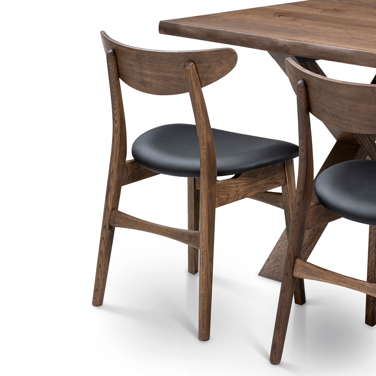 Table de salle à manger en chêne couleur chocolat - Fabriquée à la main à partir de bois massif - cette magnifique table de salle à manger extensible en chêne foncé est un ajout superbe à