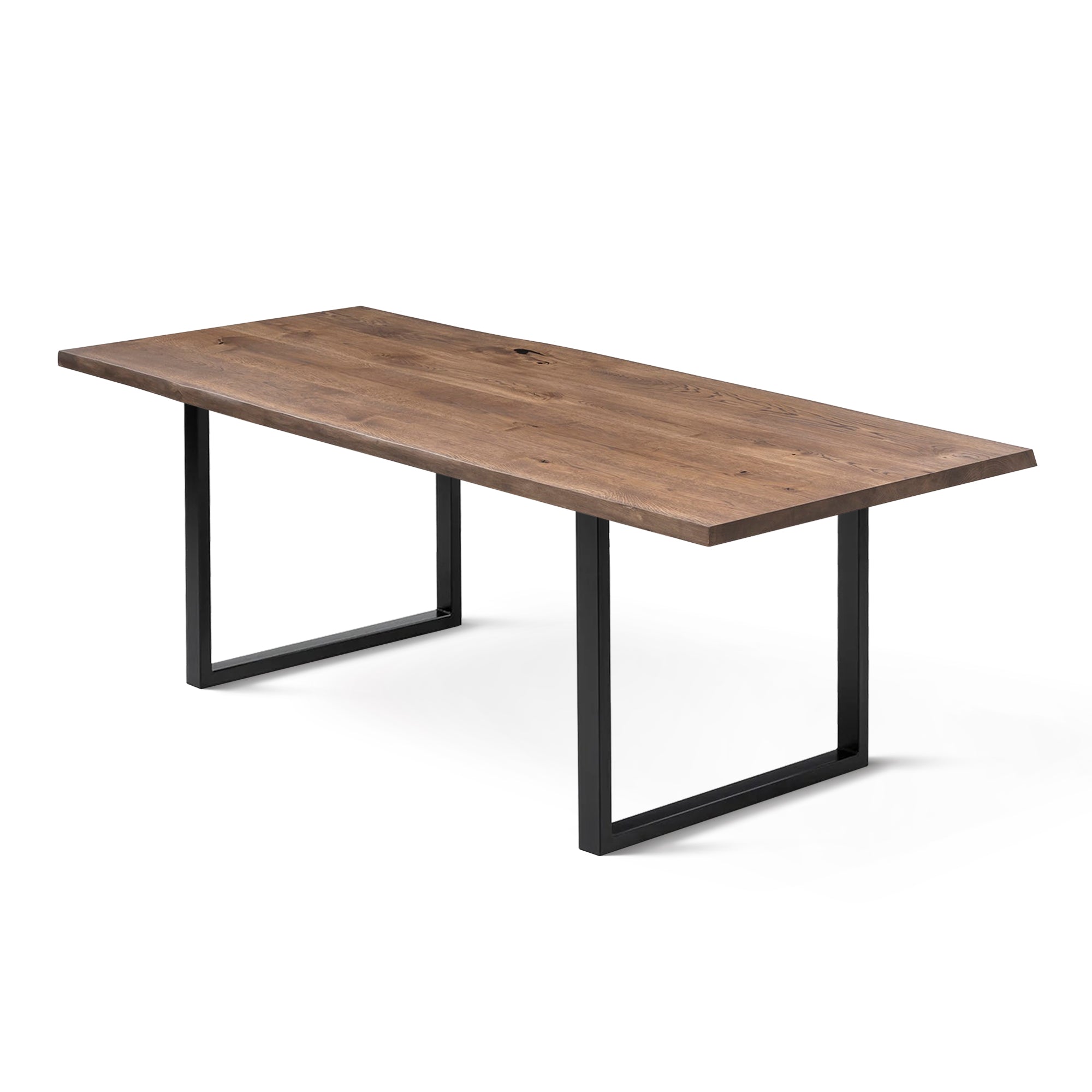 Table de salle à manger en chêne couleur chocolat - Fabriquée à la main à partir de bois massif - cette magnifique table de salle à manger extensible en chêne foncé est un ajout superbe à