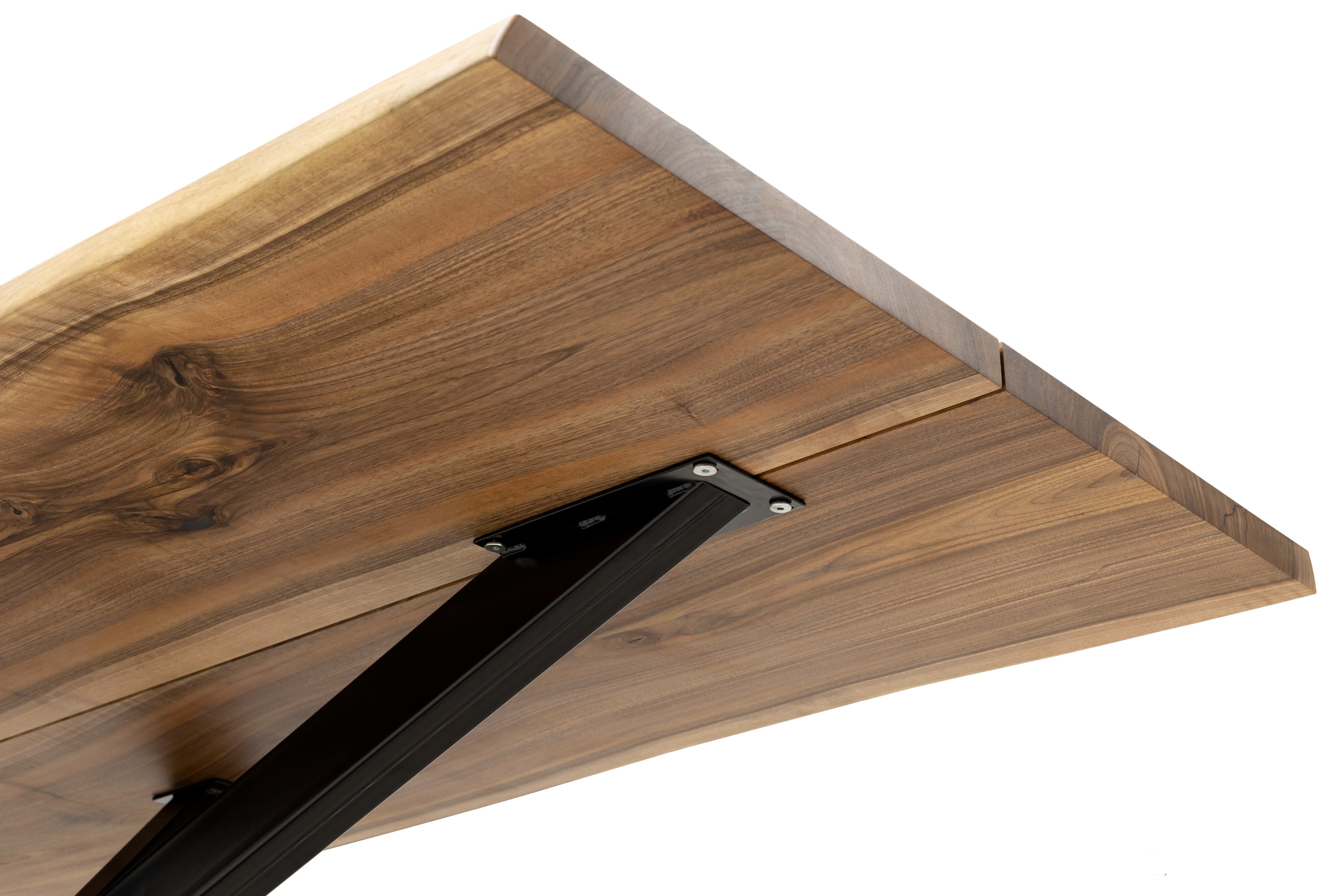 Table à manger extensible en noyer pied araignée - Fabriquée à la main à partir de bois massif - cette table exquise en noyer extensible avec un pied araignée est une superbe pièce.