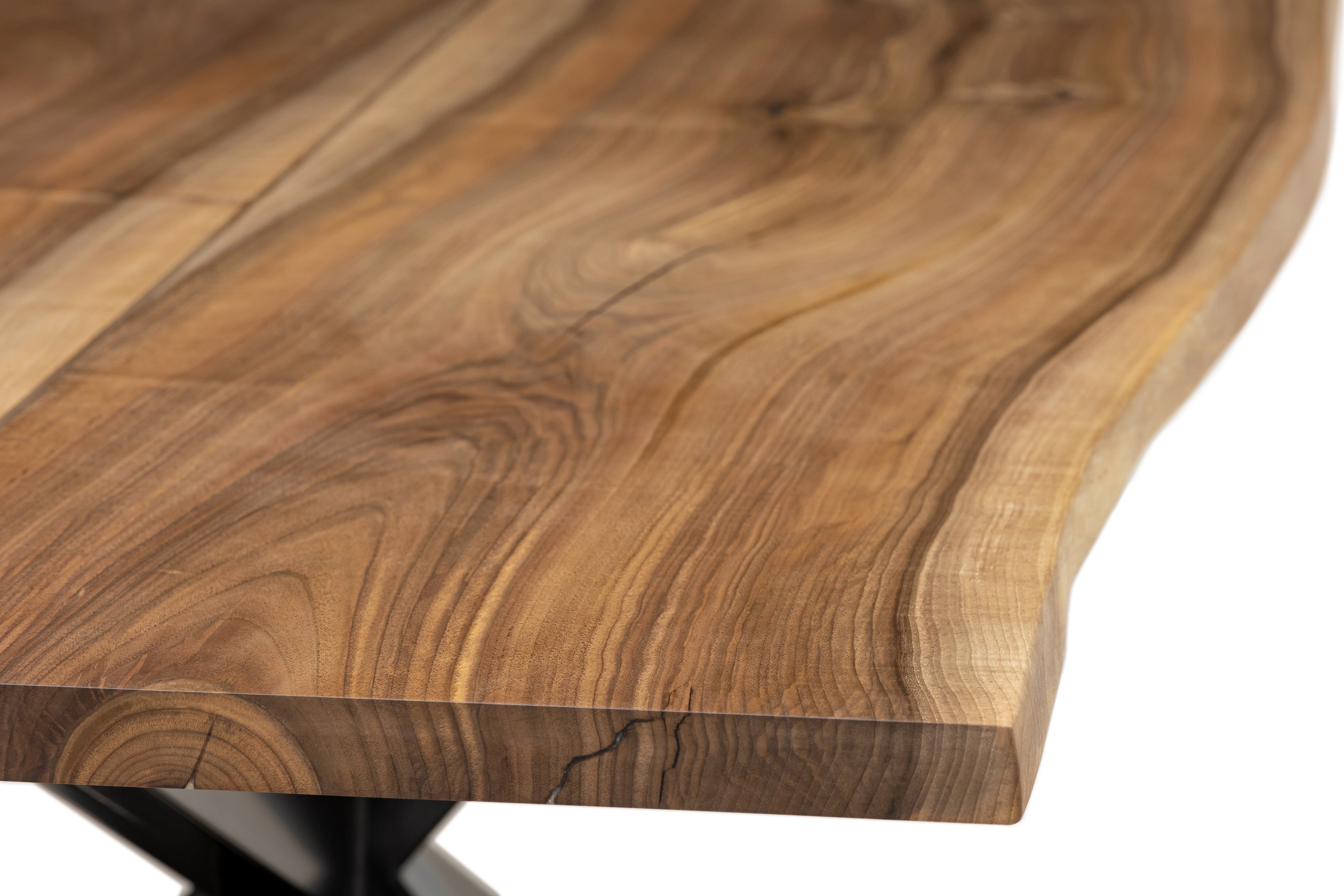 Table à manger extensible en noyer pied araignée - Fabriquée à la main à partir de bois massif - cette table exquise en noyer extensible avec un pied araignée est une superbe pièce.