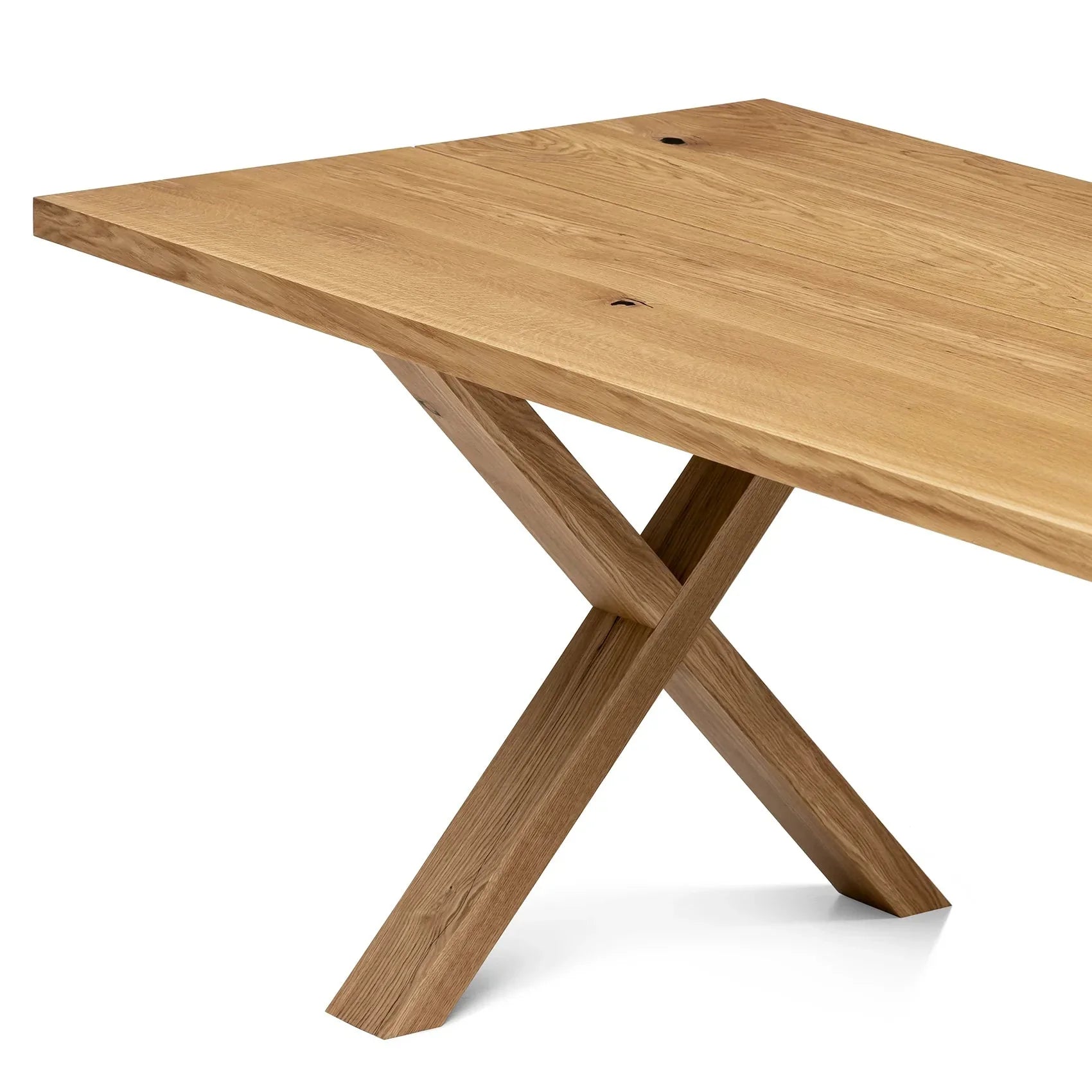 Table à manger extensible en chêne - Fabriquée à la main en bois massif - cette magnifique table à manger extensible en grand chêne est un ajout remarquable à tout intérieur - Son