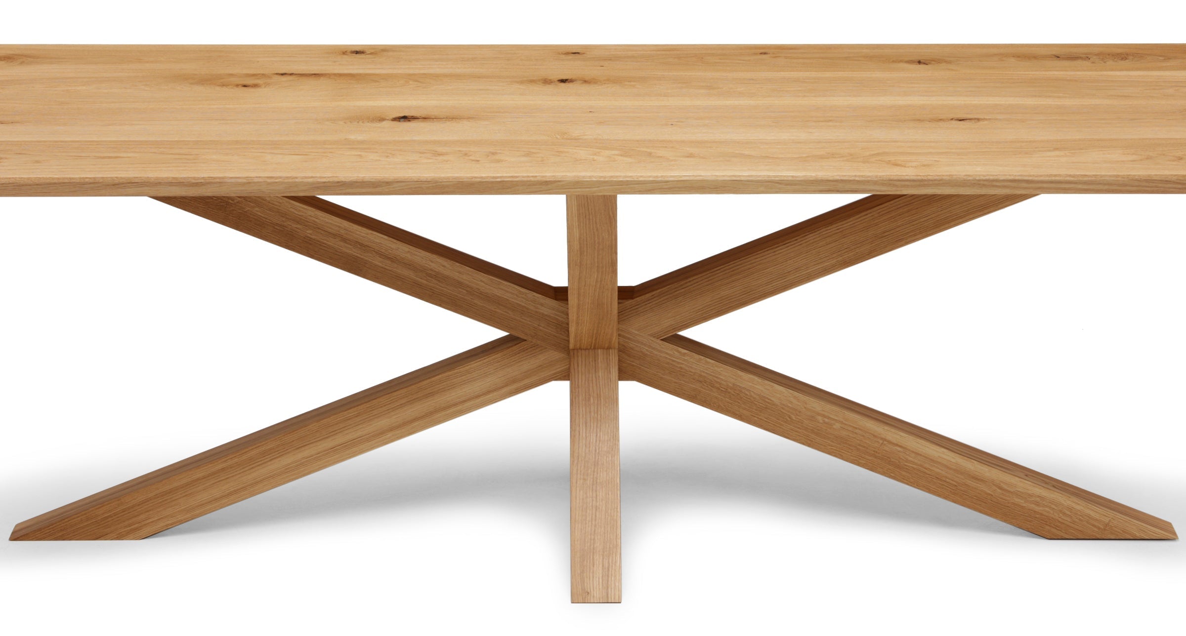 Table à manger extensible en chêne pied araignée - Fabriquée à la main à partir de bois massif - cette table à manger en chêne avec un pied araignée est un ajout magnifique à tout intérieur