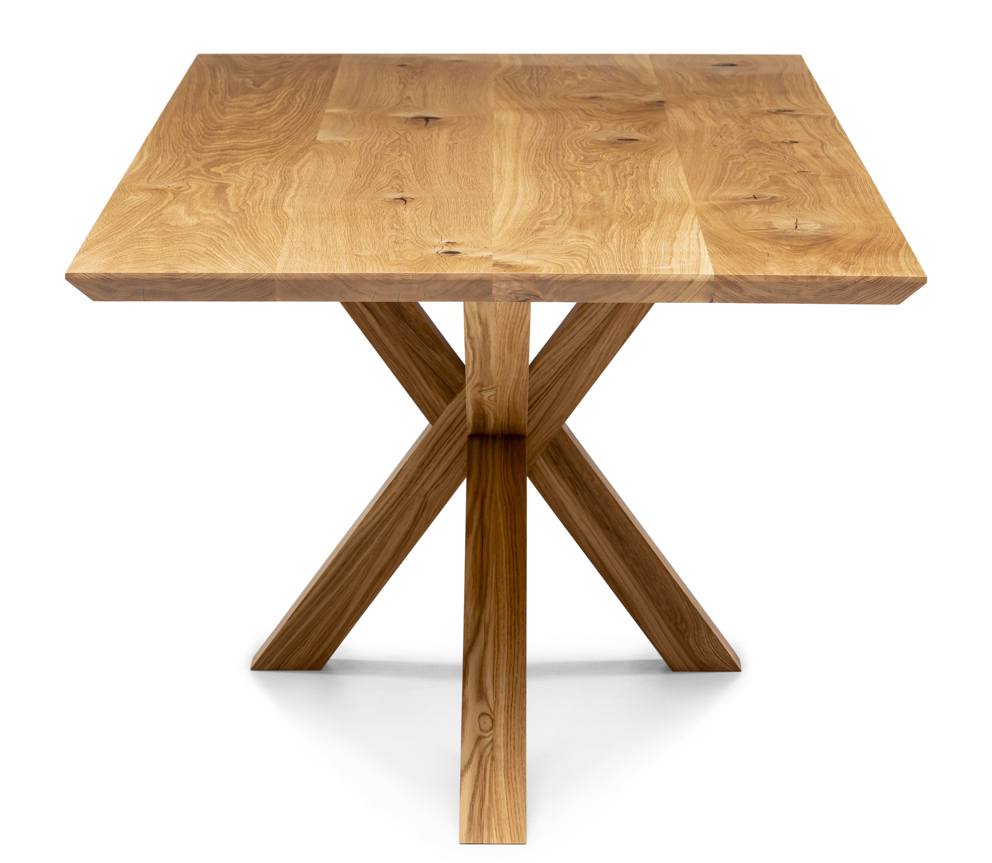 Table à manger extensible en chêne pied araignée - Fabriquée à la main à partir de bois massif - cette table à manger en chêne avec un pied araignée est un ajout magnifique à tout intérieur