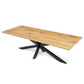 Table à manger extensible en chêne pied araignée - Fabriquée à la main à partir de bois massif - cette table à manger en chêne avec un pied araignée est un ajout magnifique à tout intérieur
