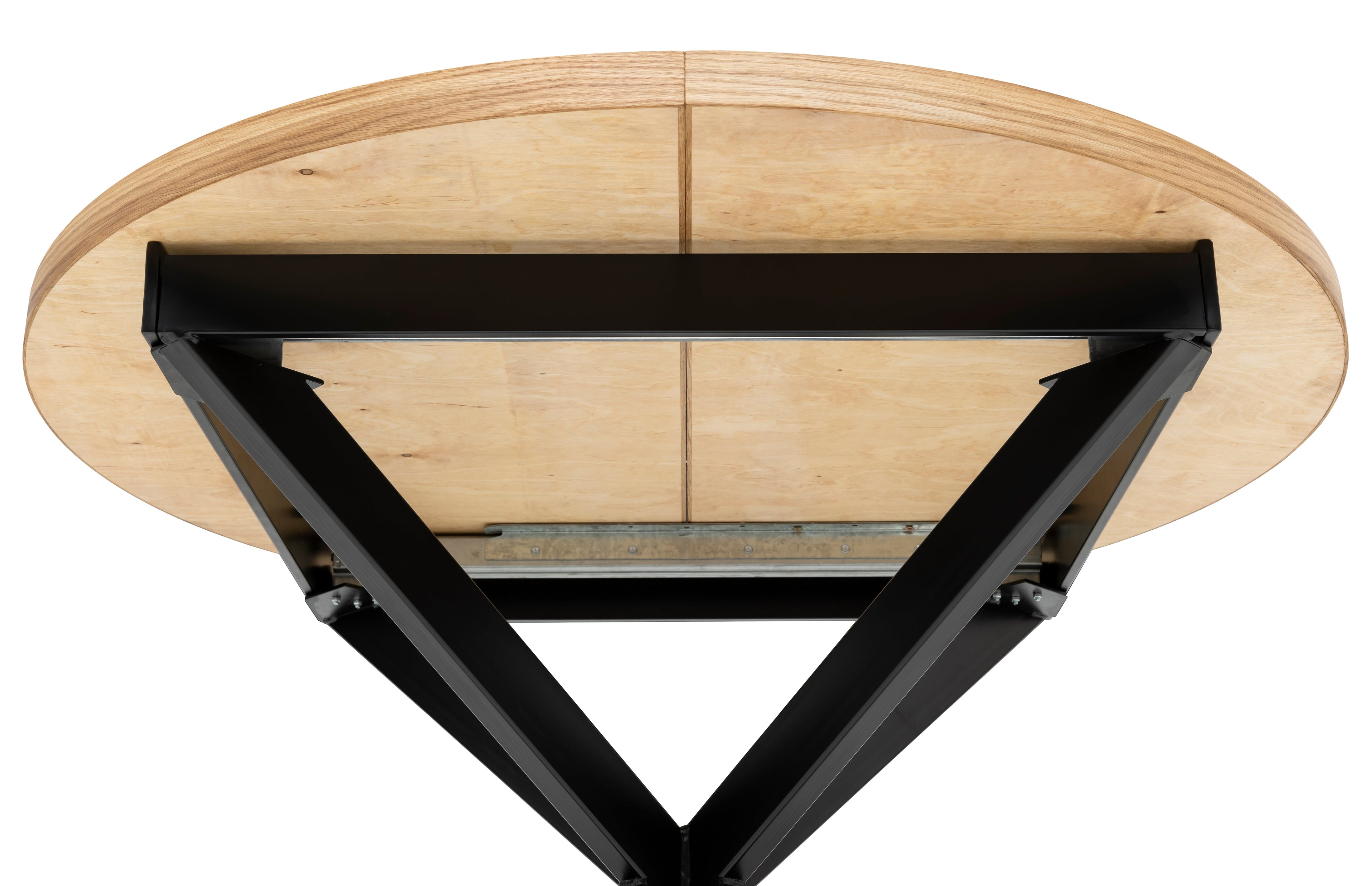 Table à manger ronde à chevrons extensible - Voici notre table à manger ronde à chevrons extensible - un ajout magnifique à tout intérieur - Fabriquée en