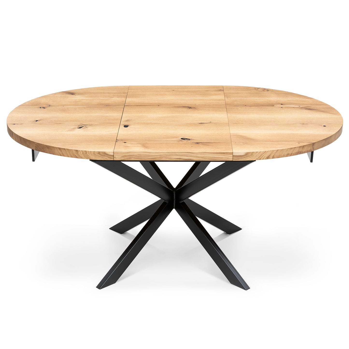 Table à manger ronde extensible en chêne - Découvrez notre table à manger ronde en chêne fabriquée à la main - un ajout superbe à tout intérieur - Fabriquée en bois massif, cette