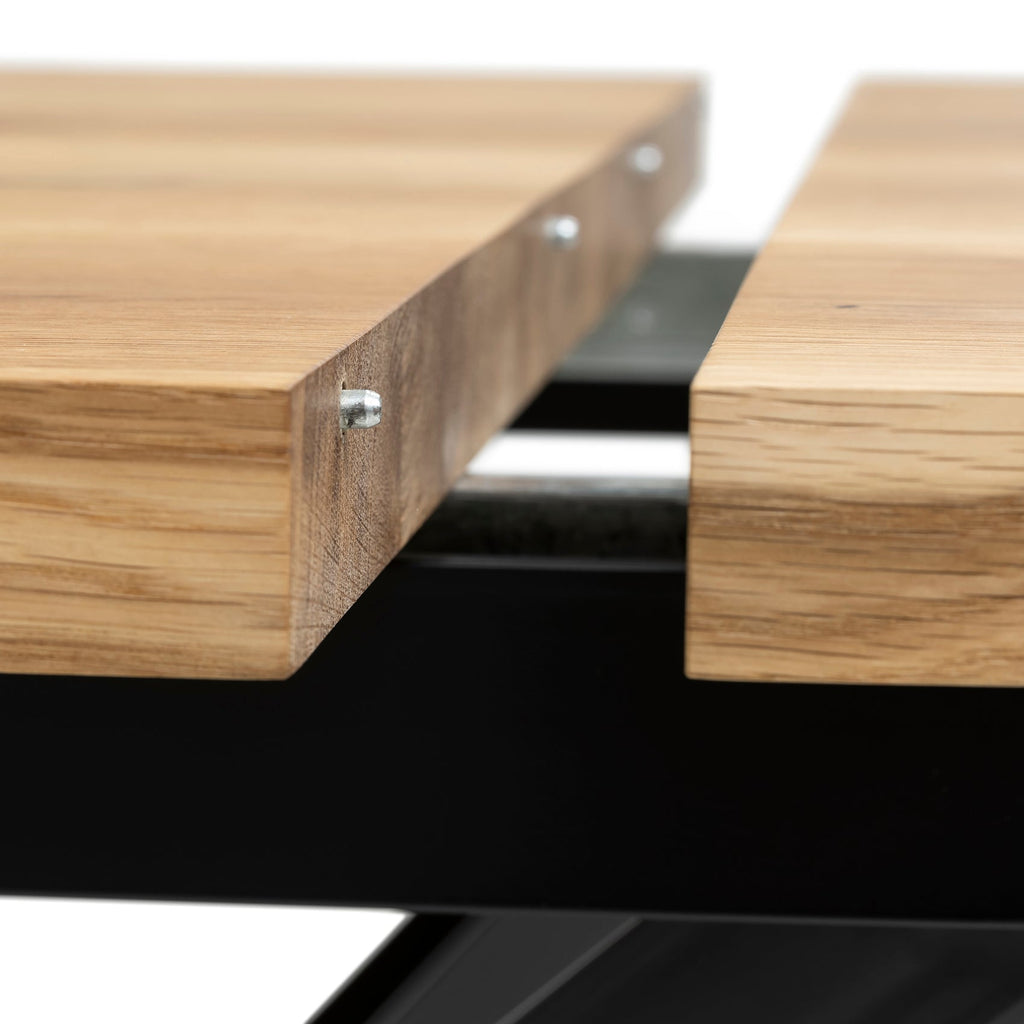 Table à manger ronde extensible en chêne - Découvrez notre table à manger ronde en chêne fabriquée à la main - un ajout superbe à tout intérieur - Fabriquée en bois massif, cette