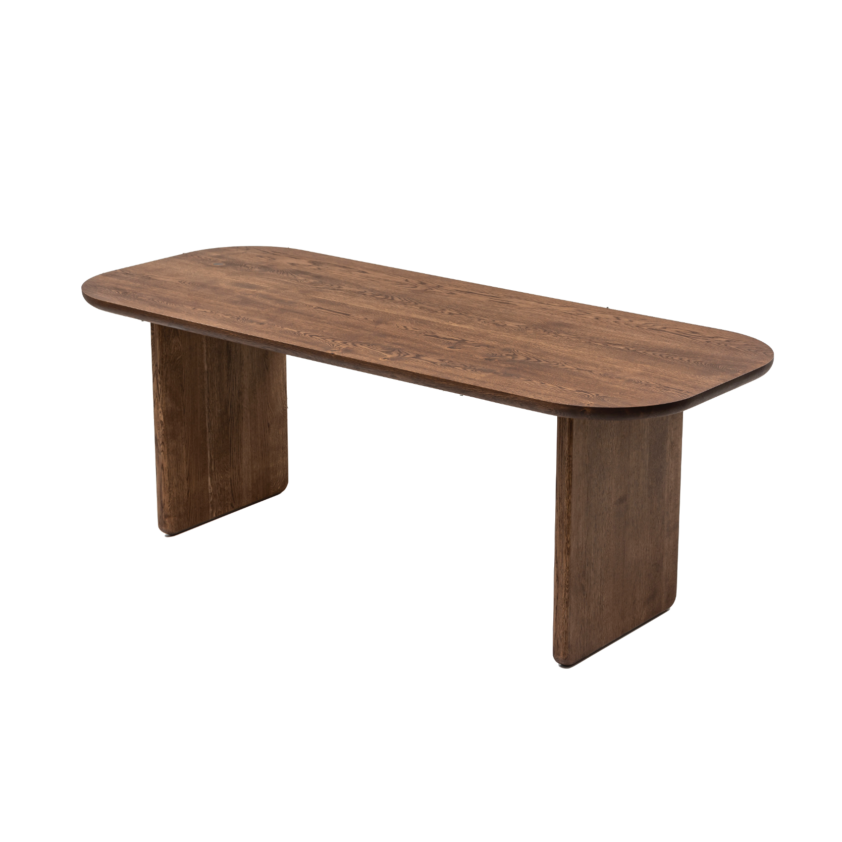 Table de salle à manger en chêne foncé couleur chocolat - Découvrez la table en chêne massif couleur chocolat - une pièce qui allie parfaitement le charme serein de la vie rurale