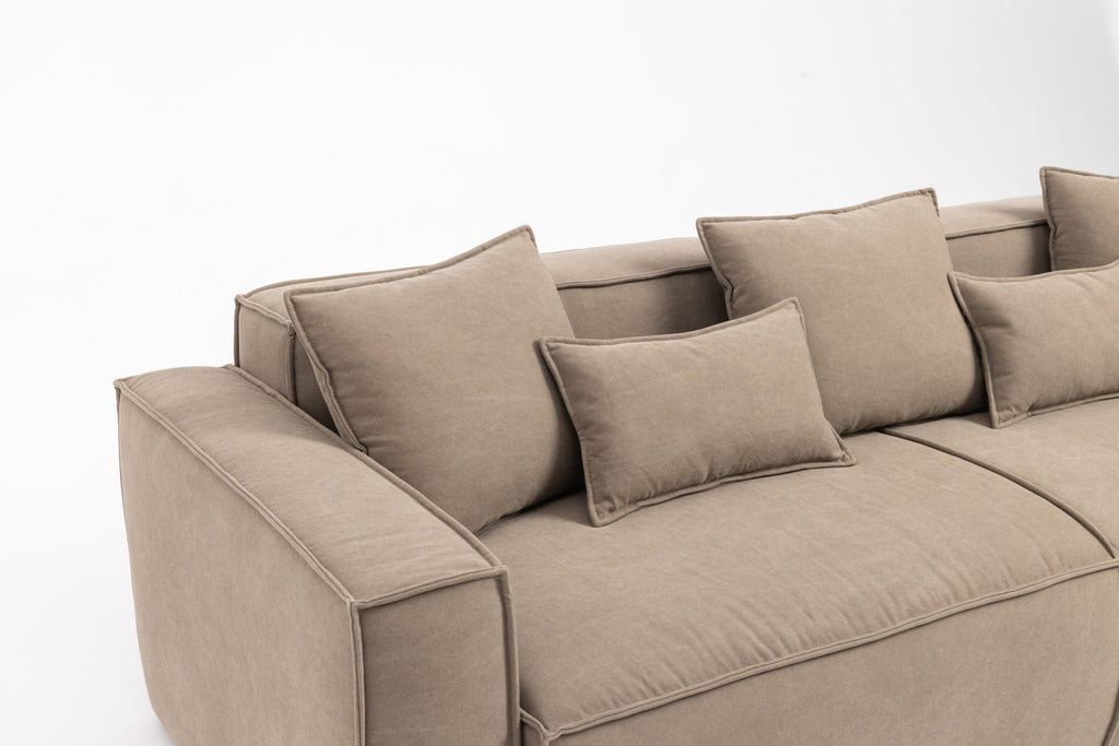 Canapé Convertible - Découvrez le Canapé Convertible - un mélange parfait d'esthétique contemporaine et de luxe fonctionnel - Conçu pour s'intégrer harmonieusement dans tout intérieur moderne