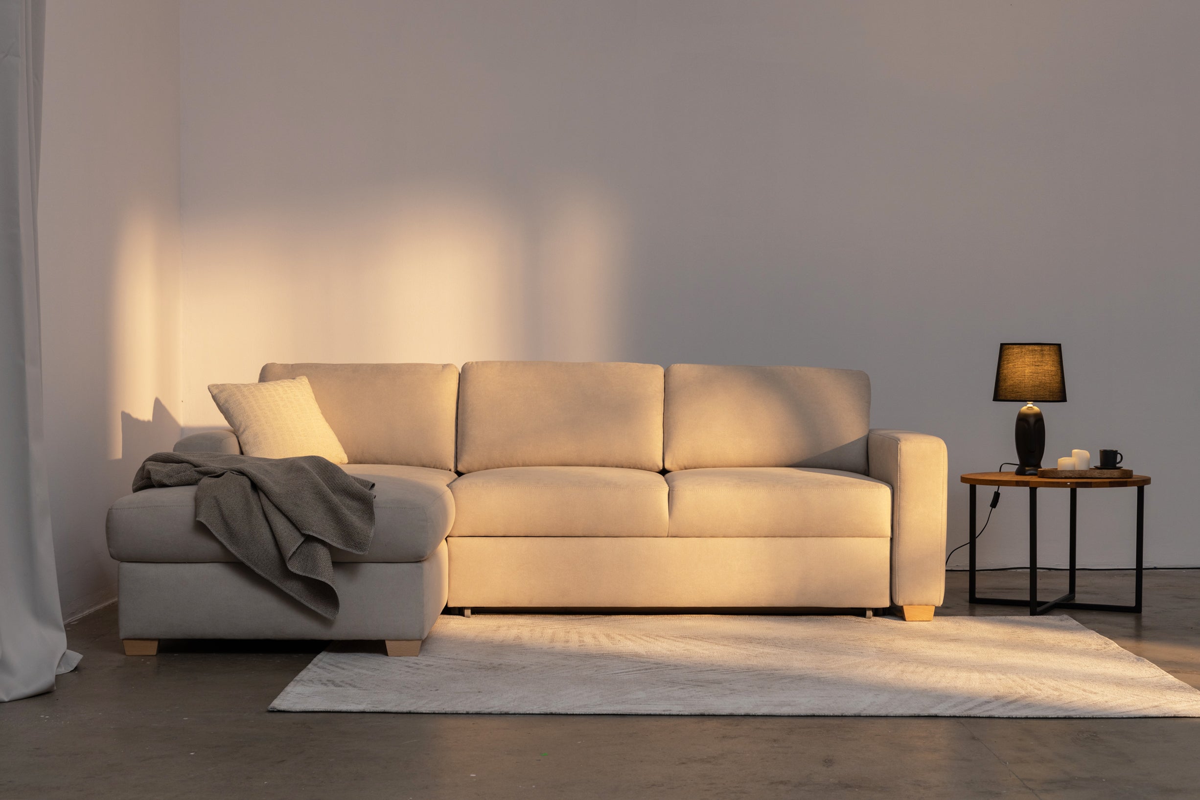 Canapé convertible - Aménagez votre espace de vie avec le canapé convertible - la fusion ultime du style moderne et de la fonctionnalité peu encombrante - Que vous soyez