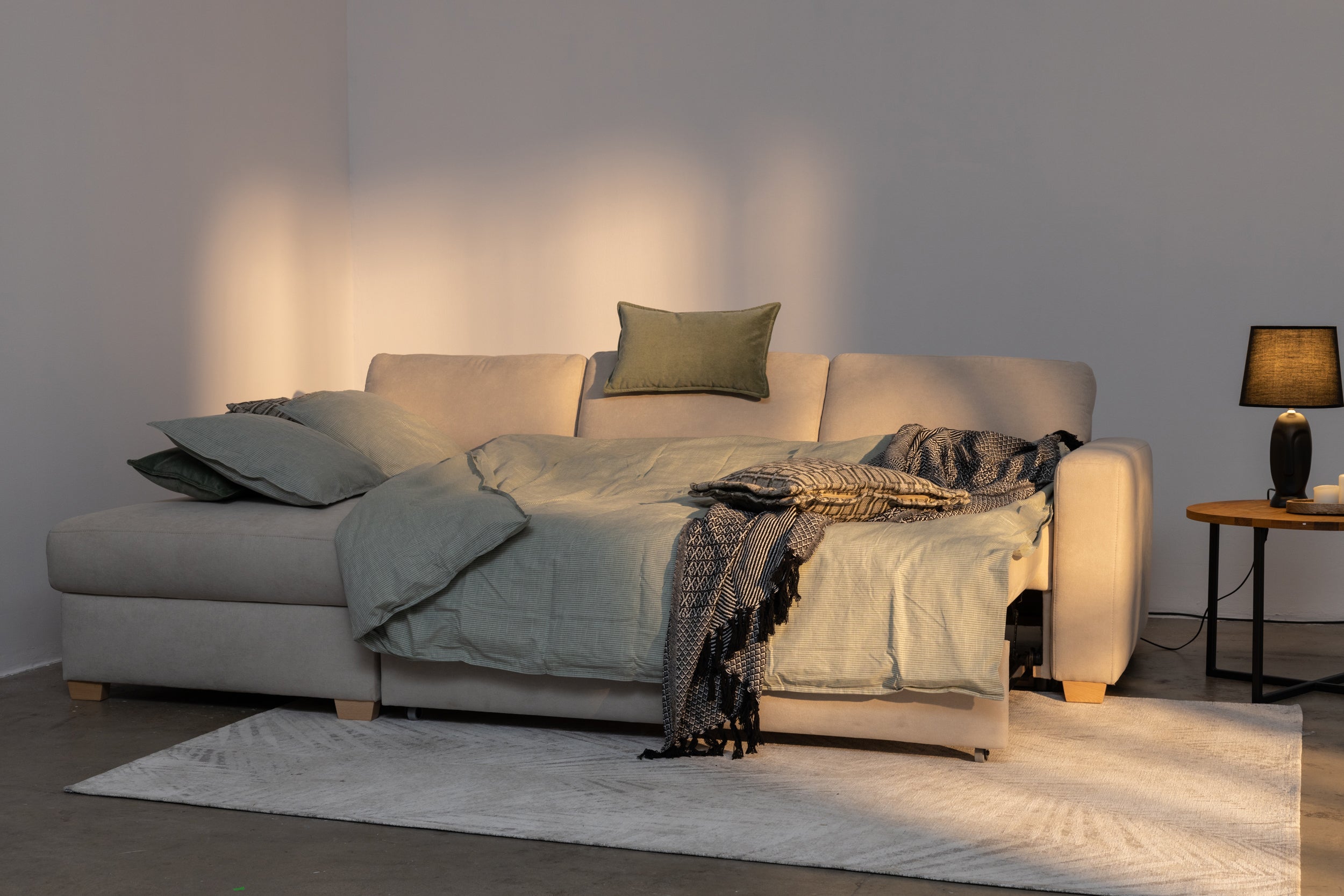 Canapé convertible - Aménagez votre espace de vie avec le canapé convertible - la fusion ultime du style moderne et de la fonctionnalité peu encombrante - Que vous soyez