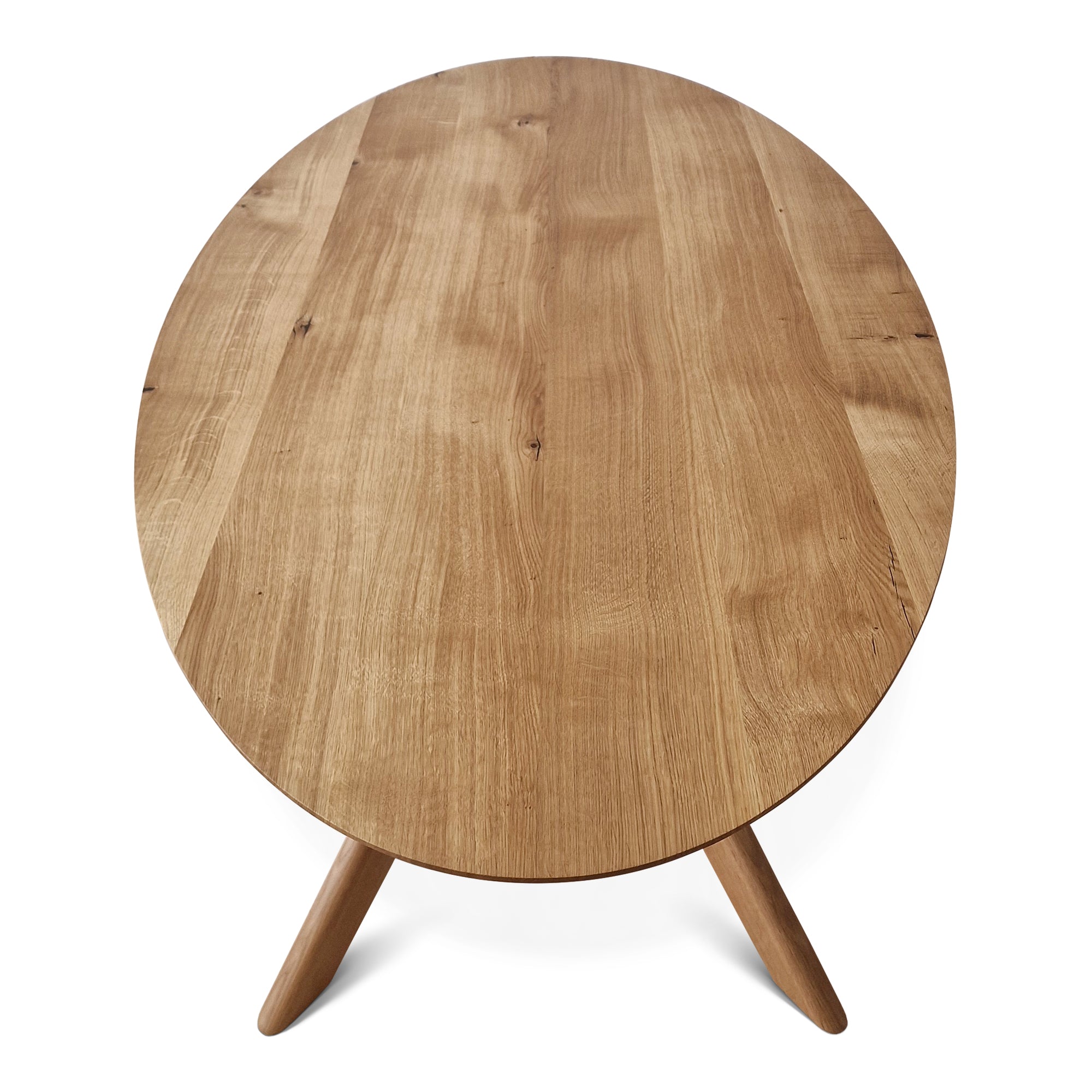 Table de salle à manger ovale en chêne massif - Découvrez notre table de salle à manger ronde en chêne fabriquée à la main - un ajout magnifique à toute maison - Fabriquée en bois massif cette
