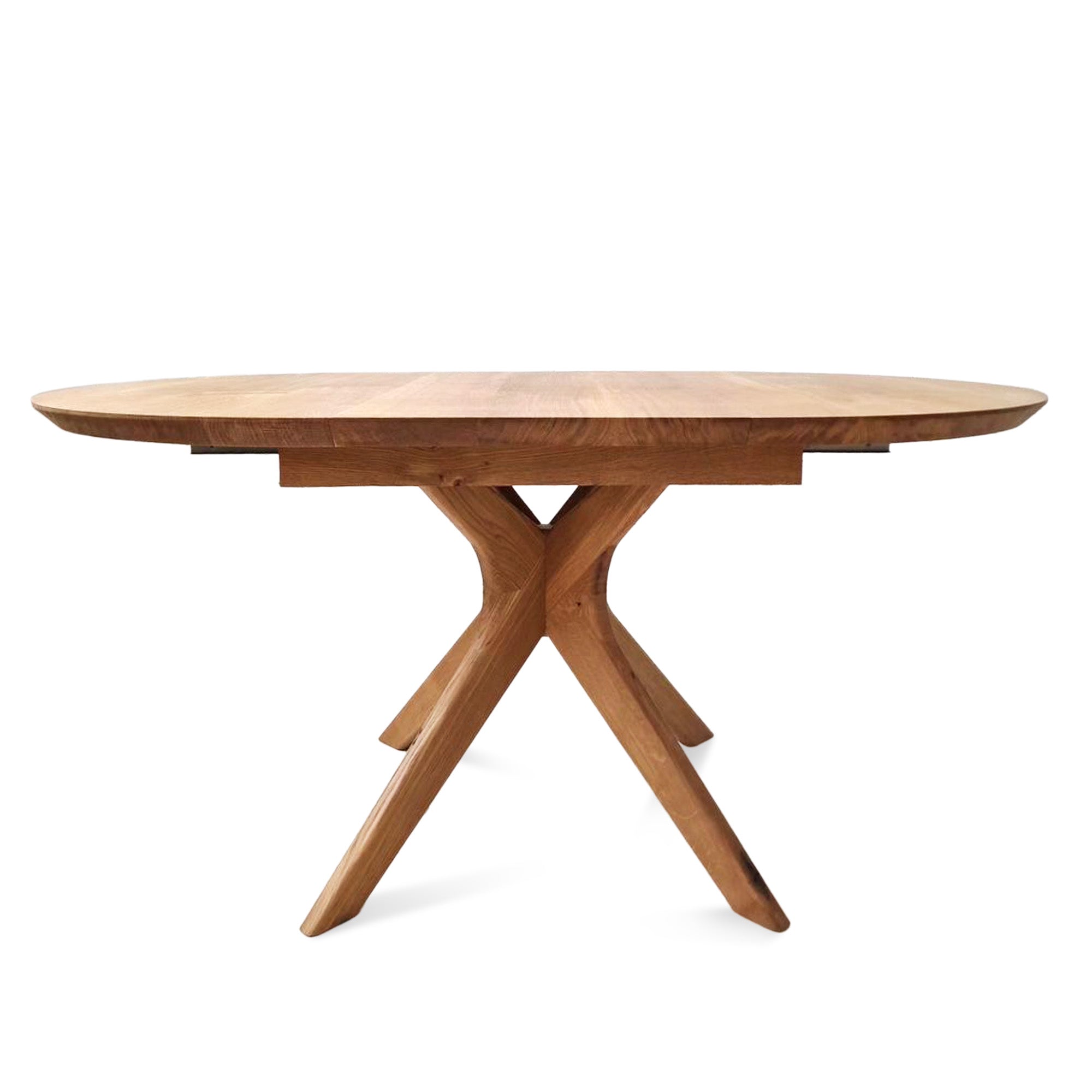 Table à manger ronde extensible en chêne - Découvrez notre table à manger ronde en chêne, fabriquée à la main - un ajout superbe à tout intérieur - Fabriquée en bois massif, cette