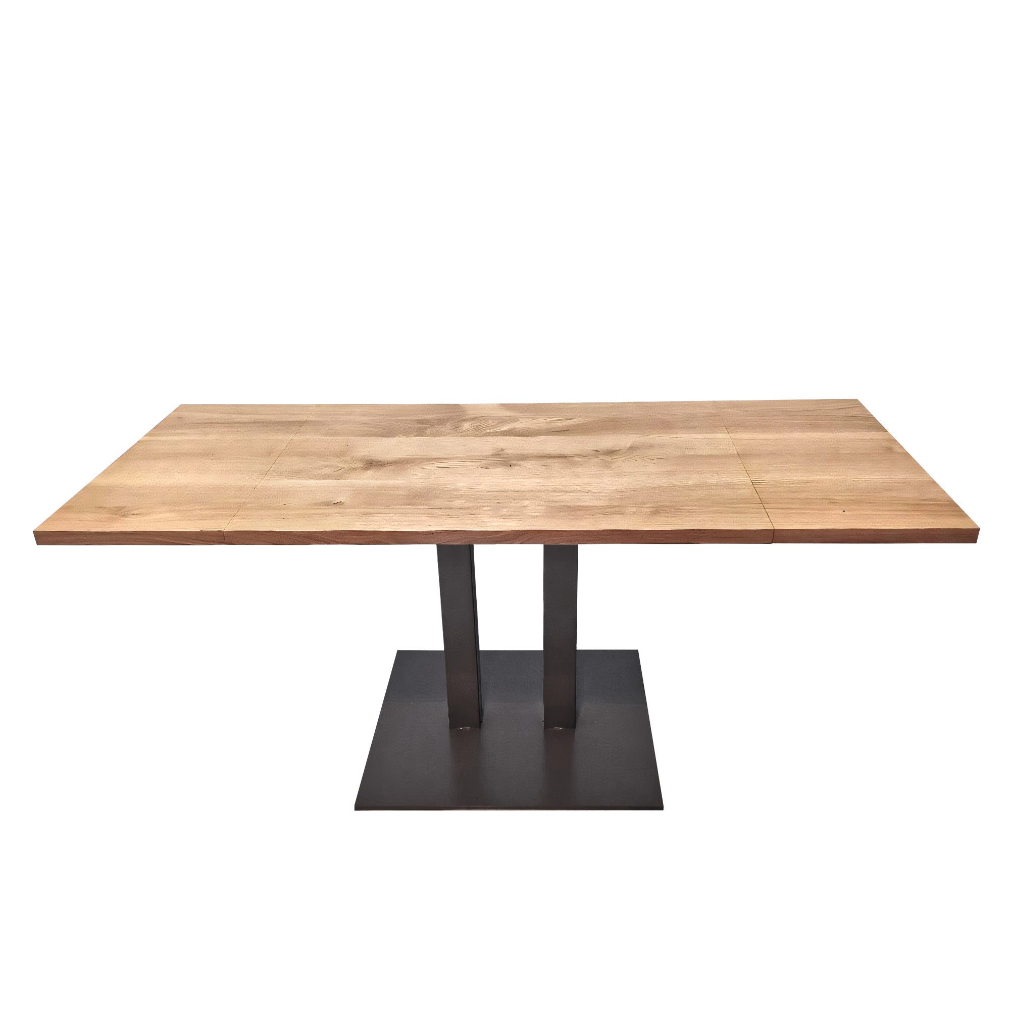 Table à manger extensible en chêne - Fabriquée à la main à partir de bois massif - cette superbe table extensible en chêne est un ajout magnifique à toute maison - Son plateau extensible